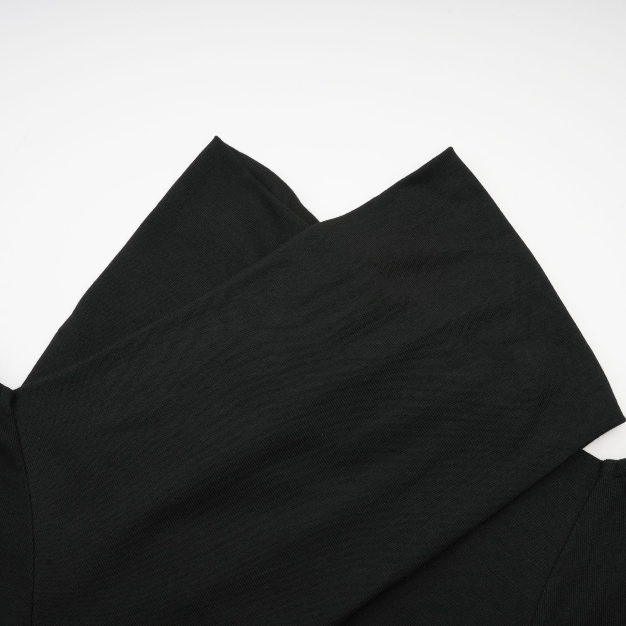 Odette black ruched stretch-jersey top (Final Sale)