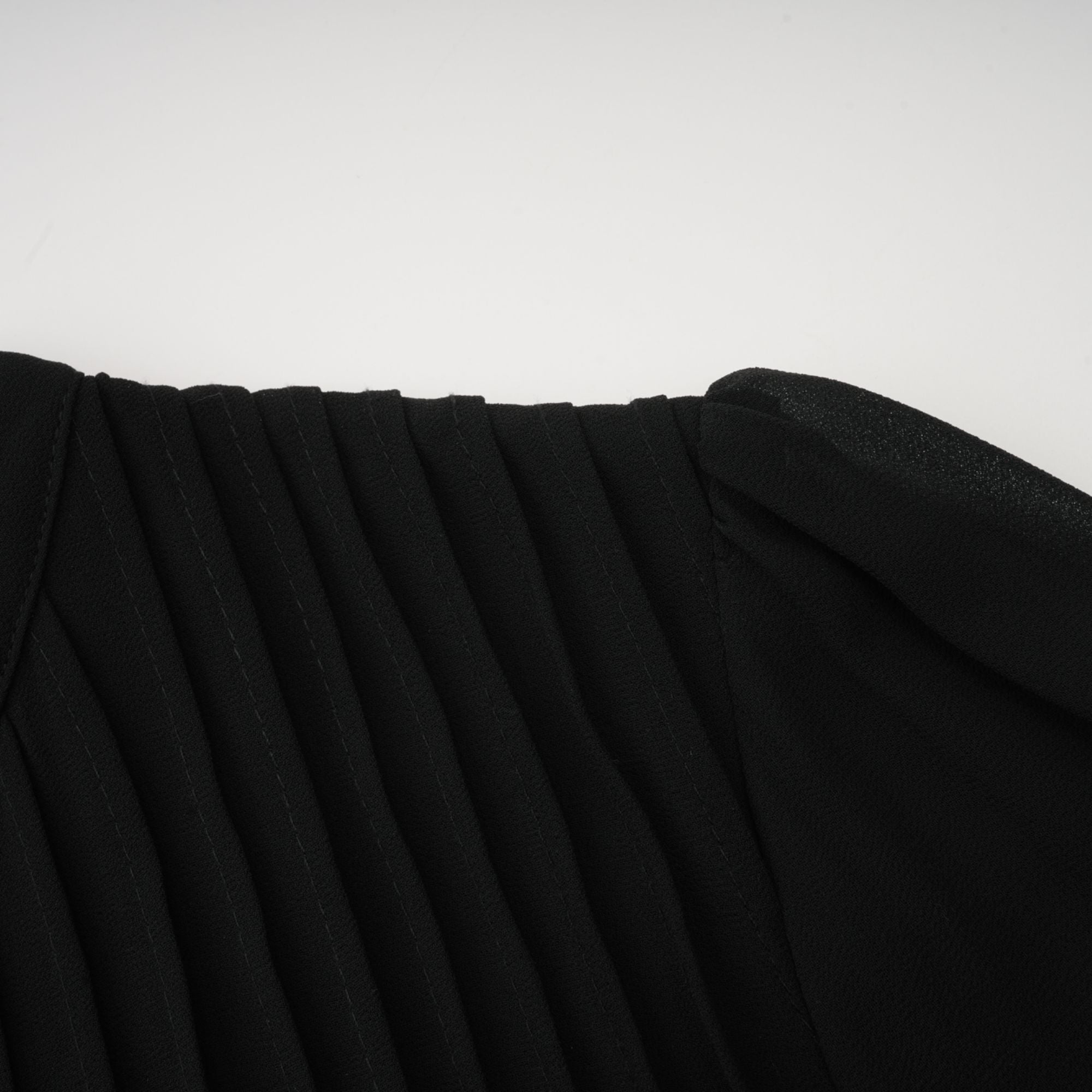 Viviane black pleated button-front midi dress (Final Sale-US Only)