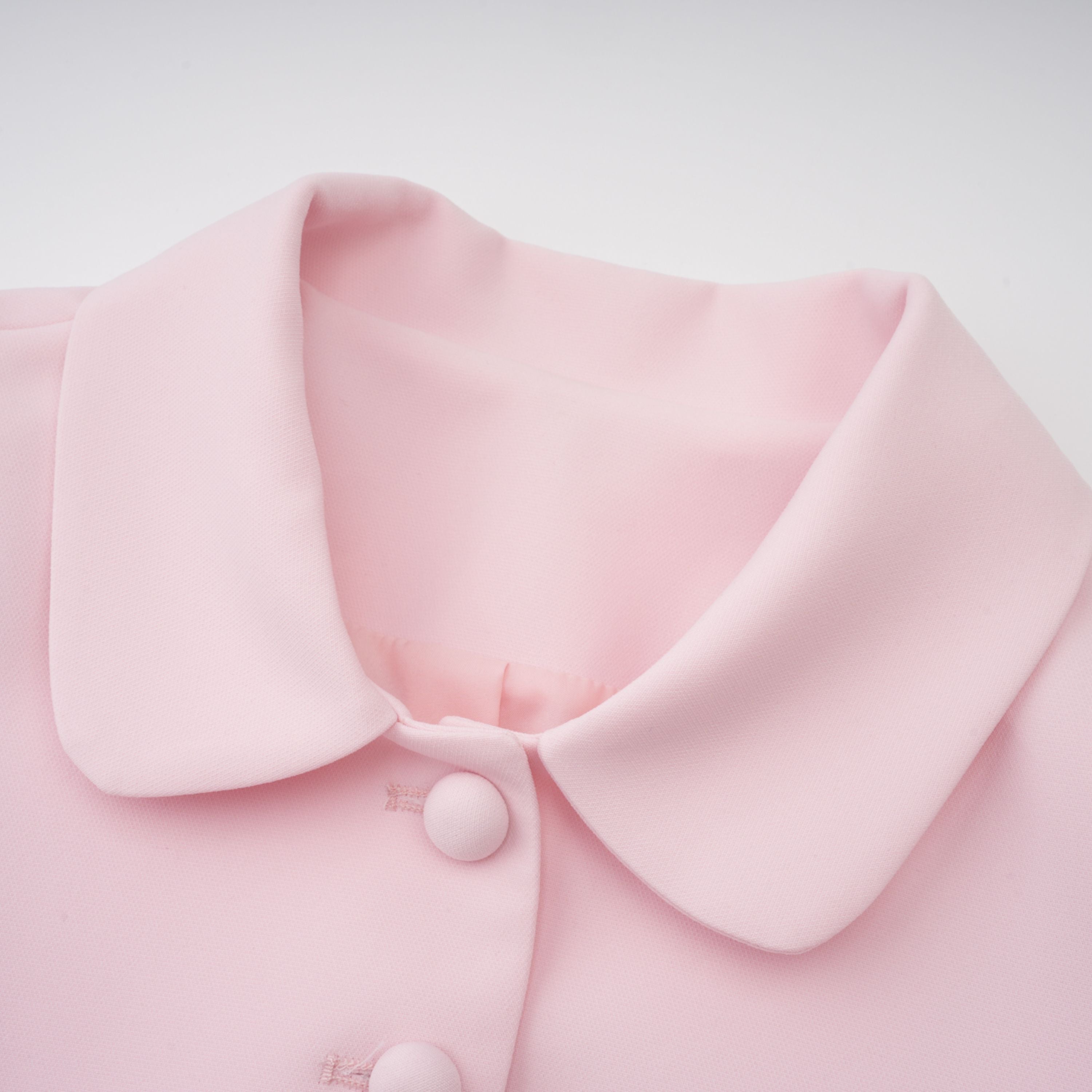 Eira Pink Peter Pan Collar Jacket & Skirt Set (Final Sale-US Only)