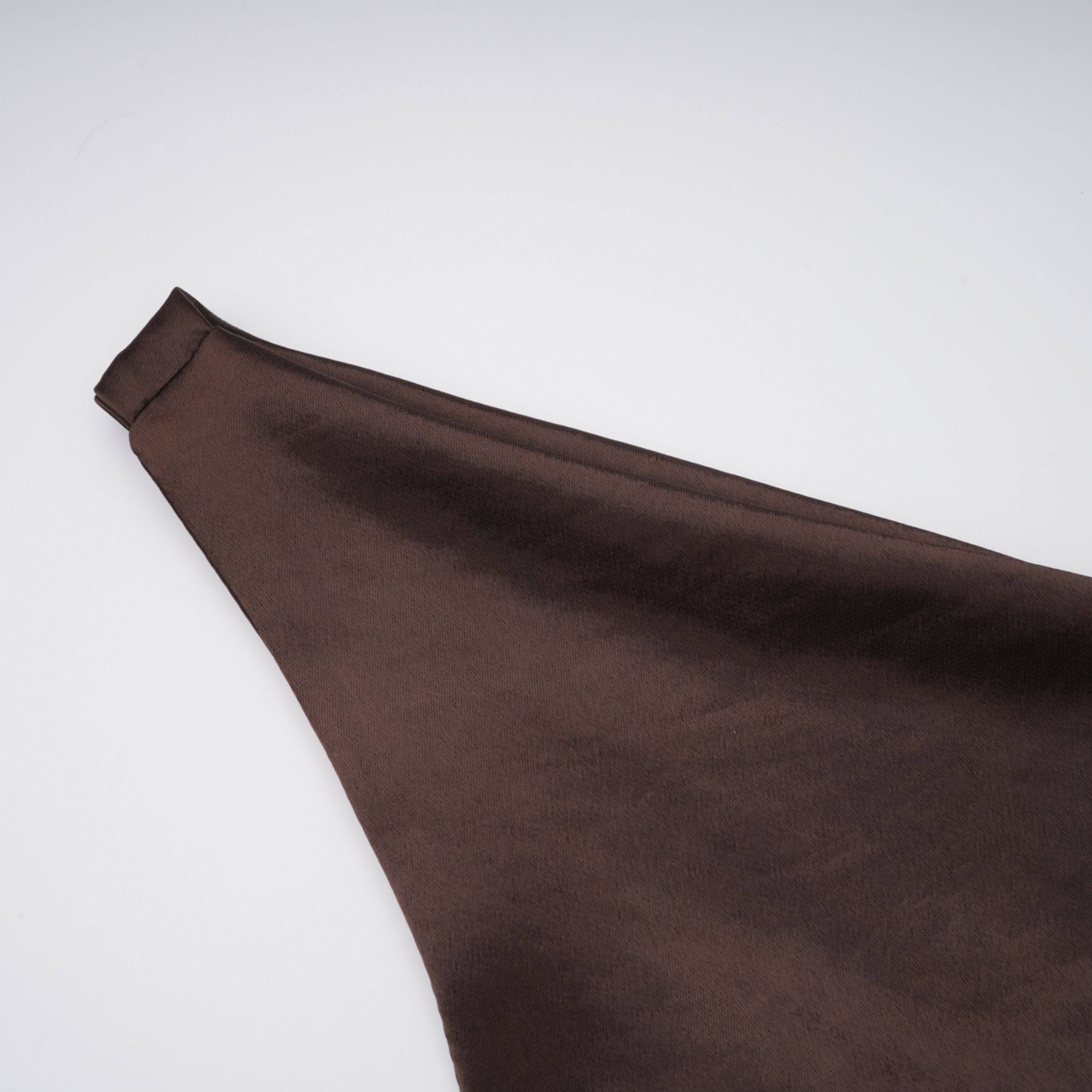 Pernilla Brown One Shoulder Satin Mini Dress (Final Sale)