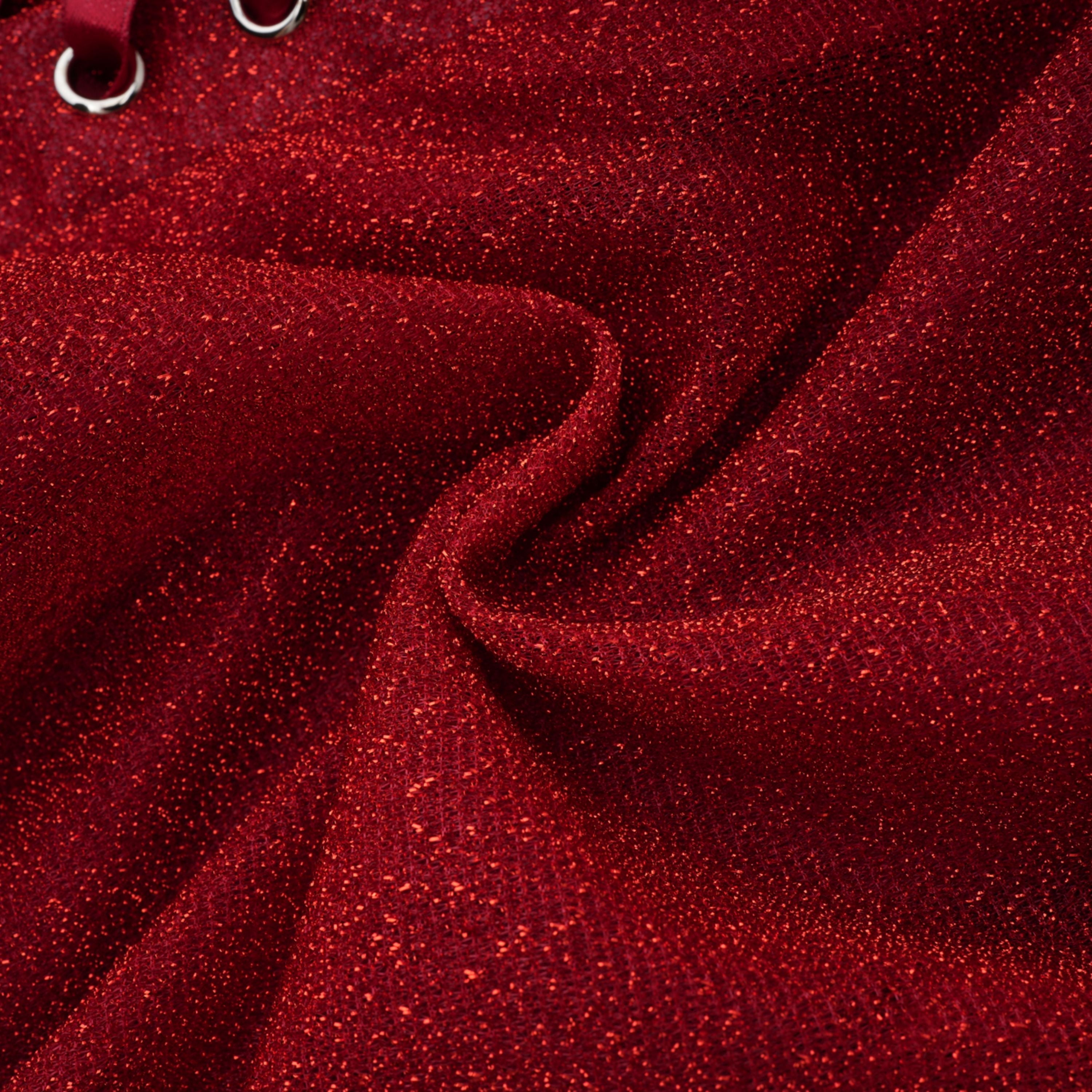 Orabelle Red Brilliance Drop Shiny Dress (Final Sale)