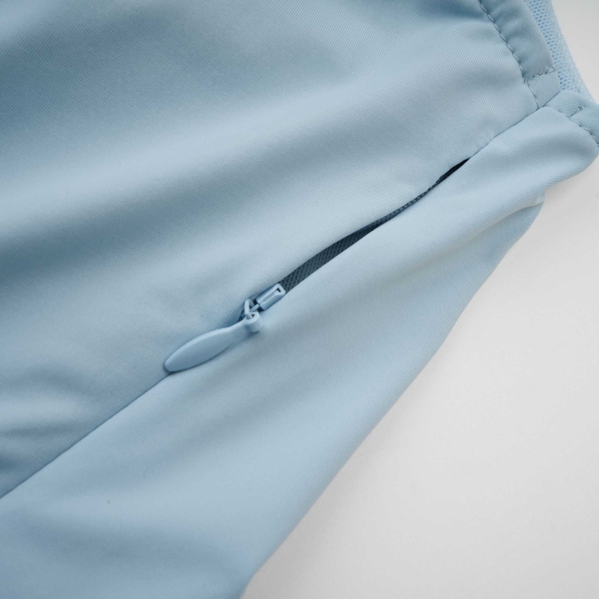 Catherine asymmetric pleated maxi dress in Baby-blue