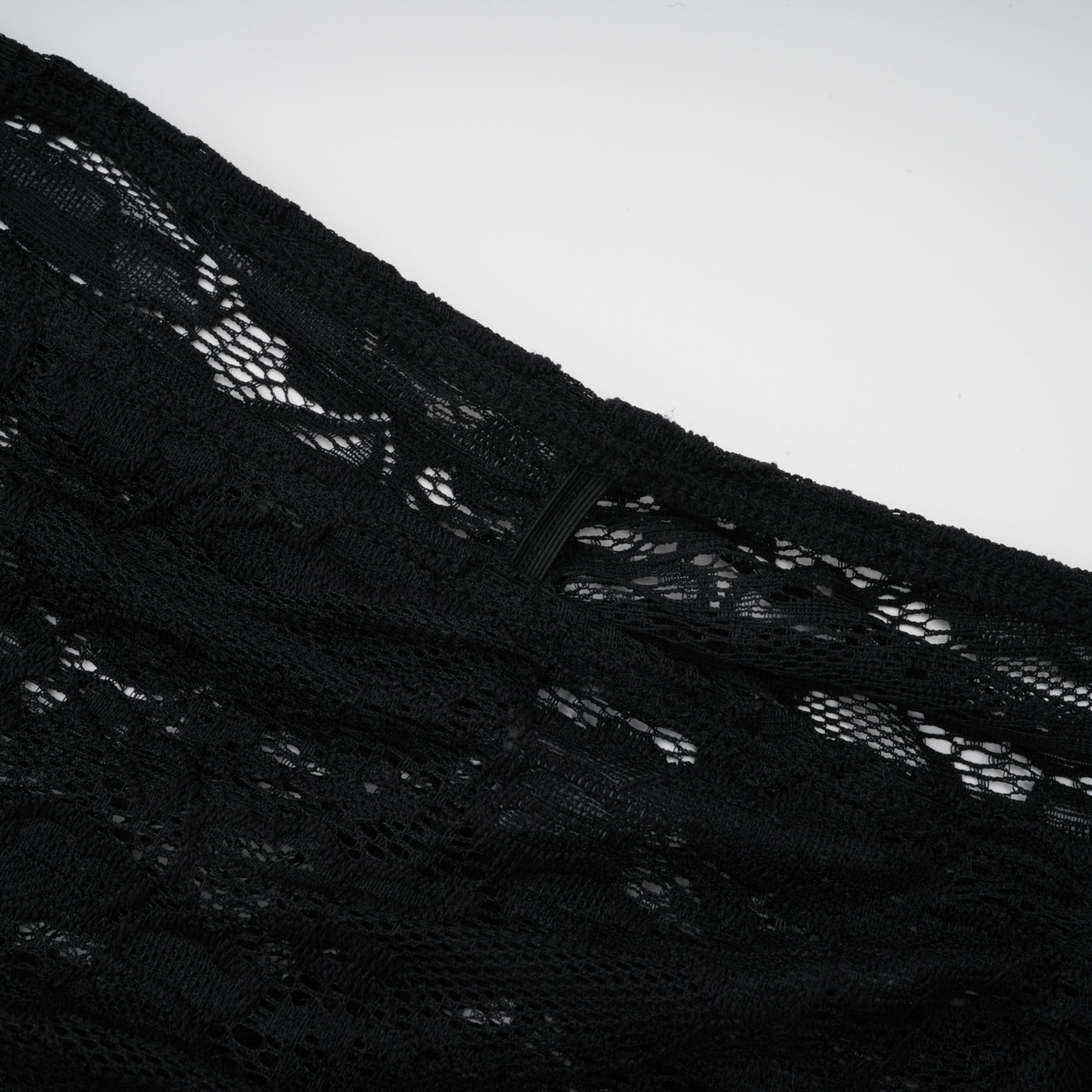 Frida Black Semi-Sheer Lace Bodysuit & Skirt Set