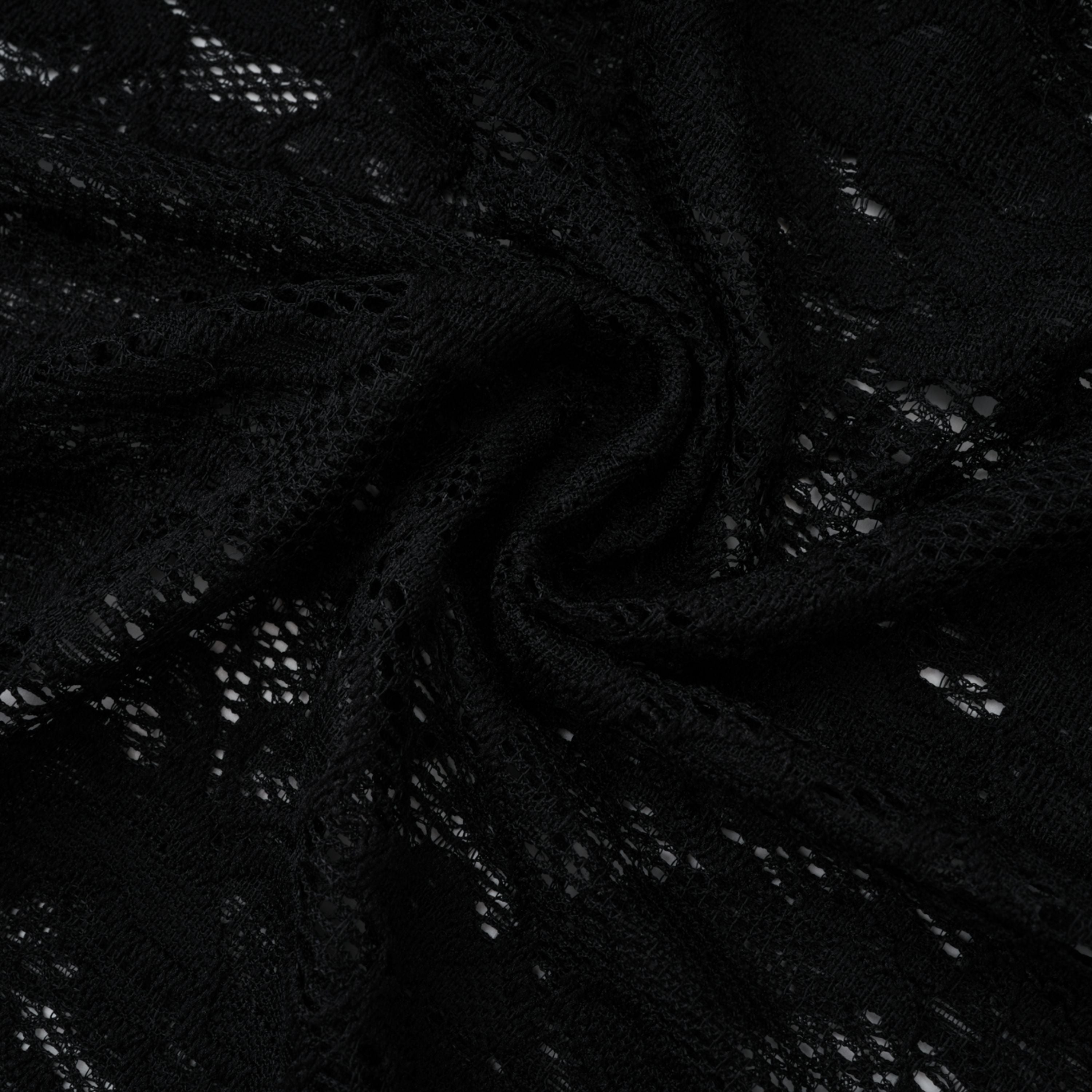 Frida Black Semi-Sheer Lace Bodysuit & Skirt Set