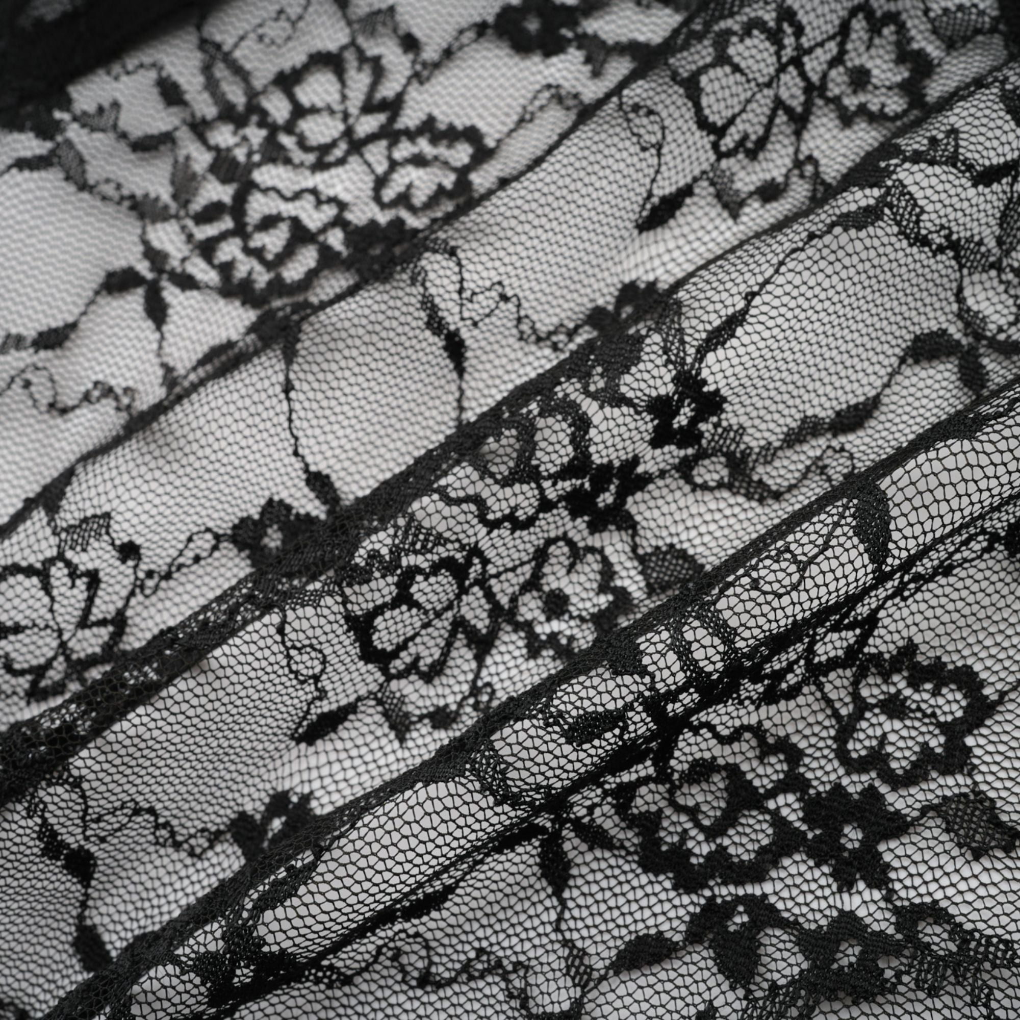 Louise black floral-lace vest & dress matching set (Final Sale-US Only)