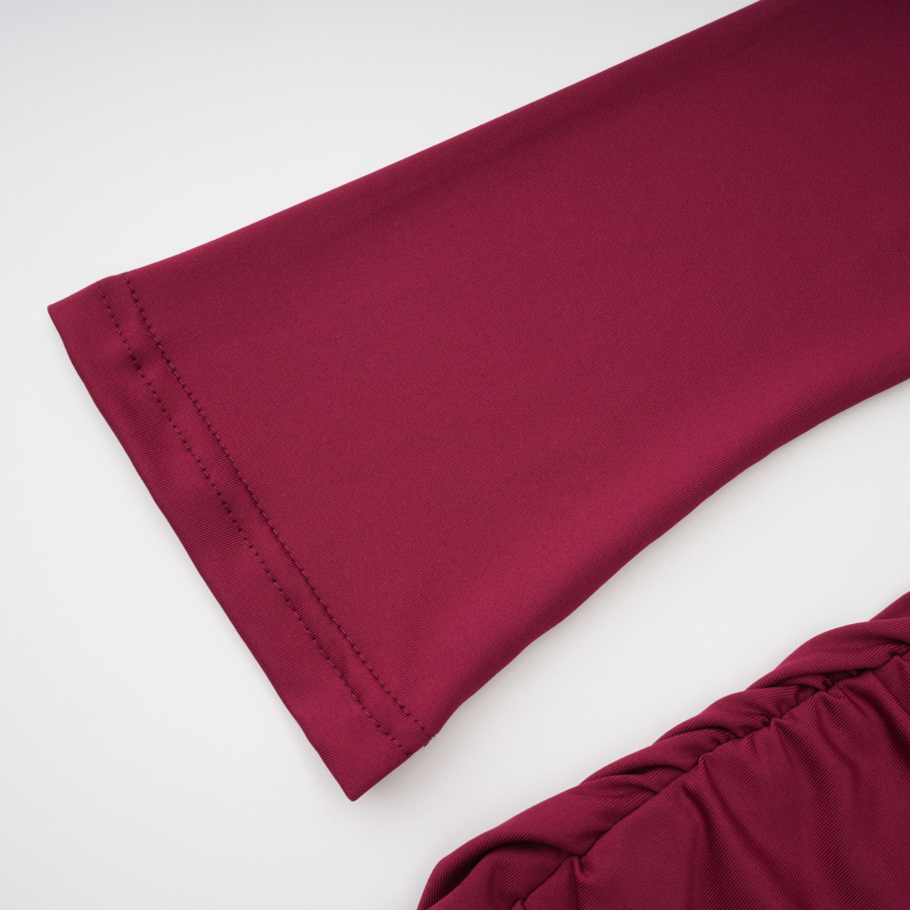 Anastasia Burgundy One Shoulder Gathered Maxi Dress (Final Sale)