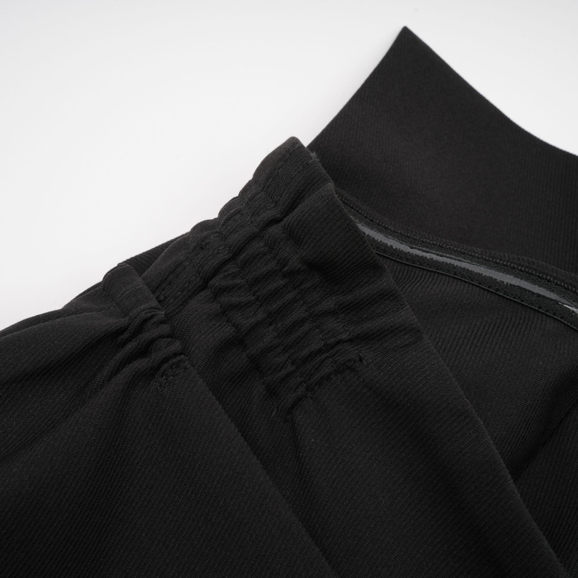 Caribe black bowknot off-shoulder mini dress