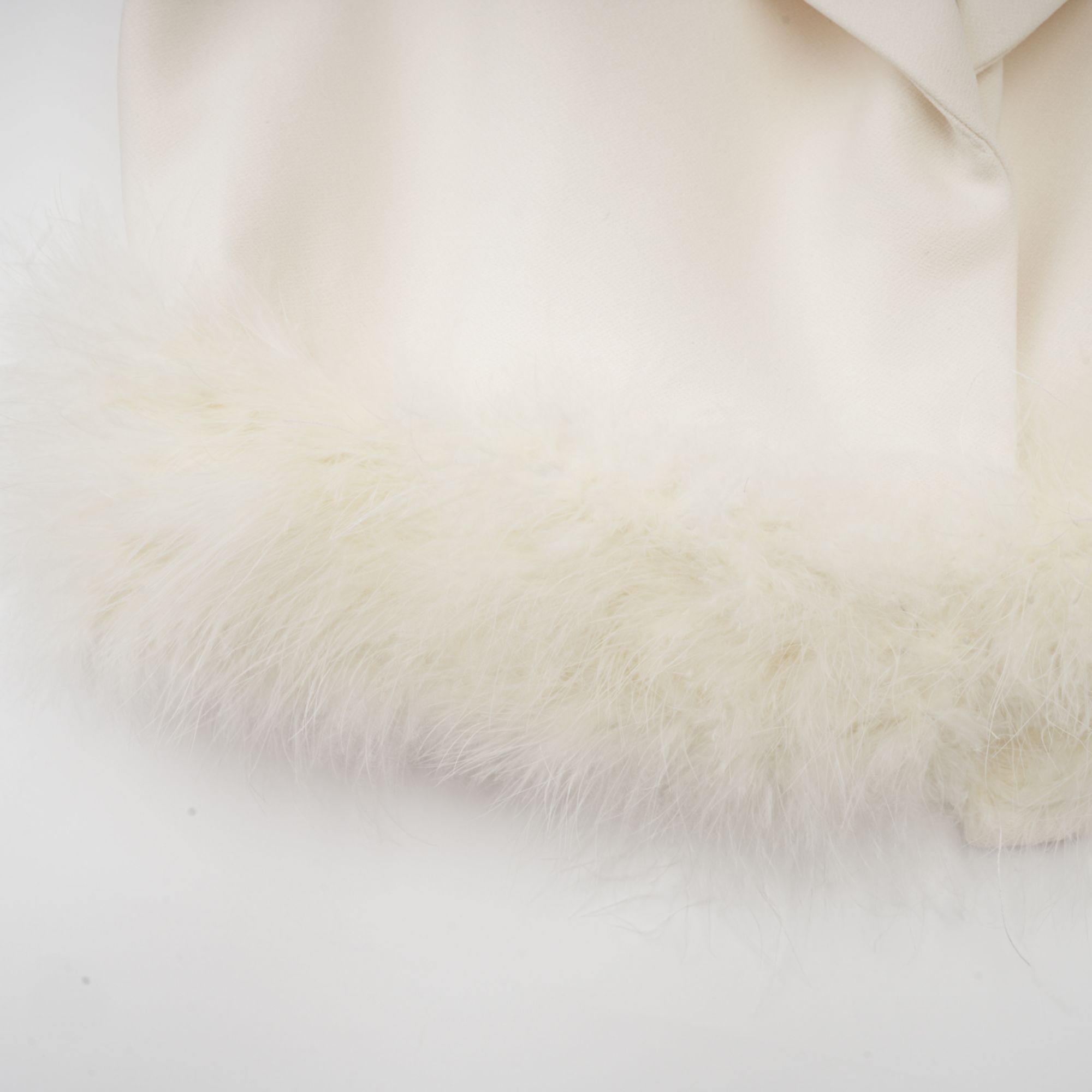 Valérie feather-hem blazer & skirt matching set (Final Sale-US Only)