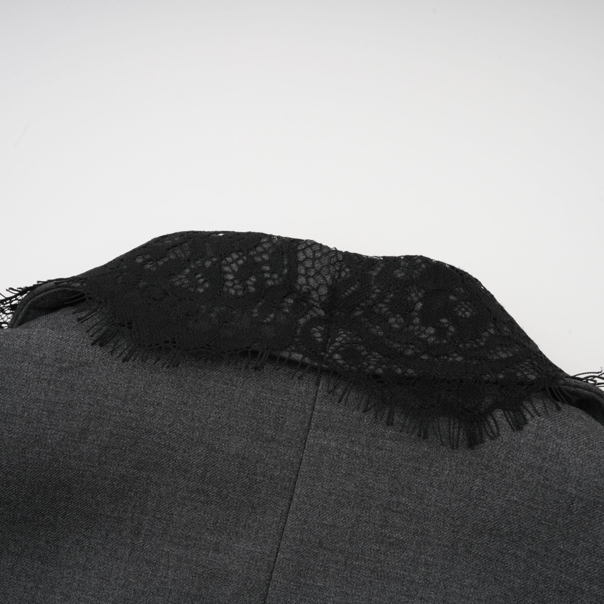 Dianthe grey lace-panel blazer (Final Sale-US Only)