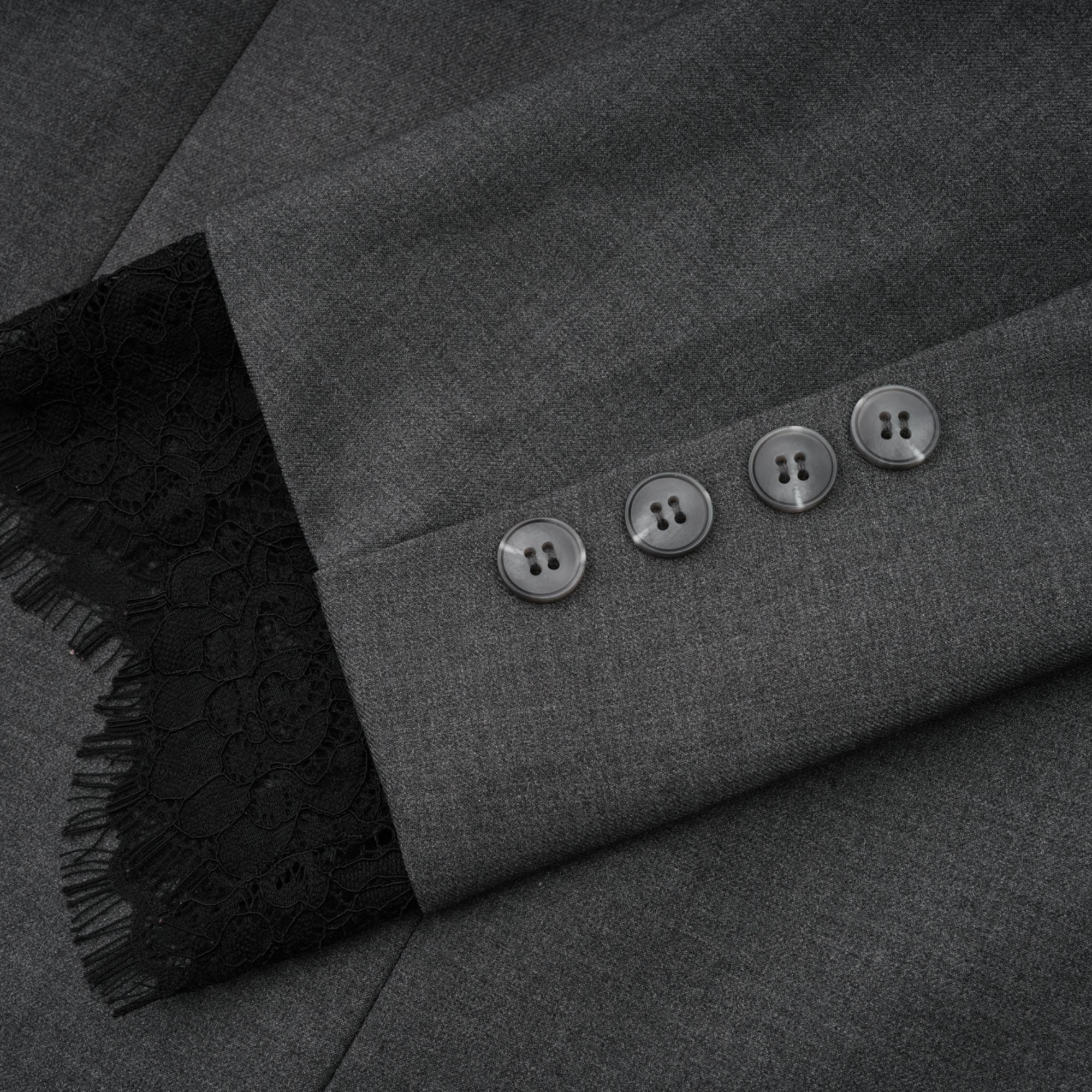 Dianthe grey lace-panel blazer (Final Sale-US Only)
