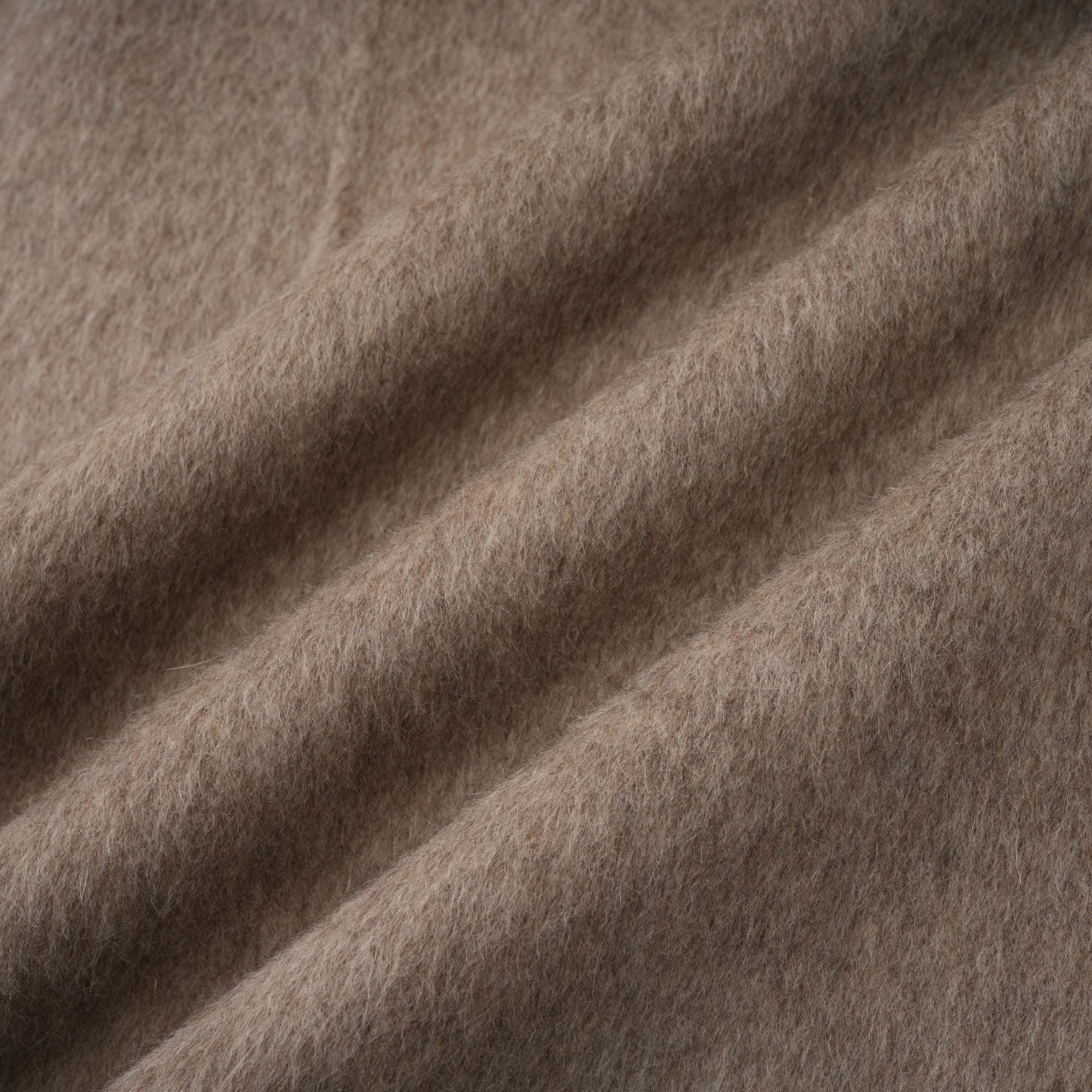 Chloris wool fur belted cape coat in Brown (Final Sale-US Only)