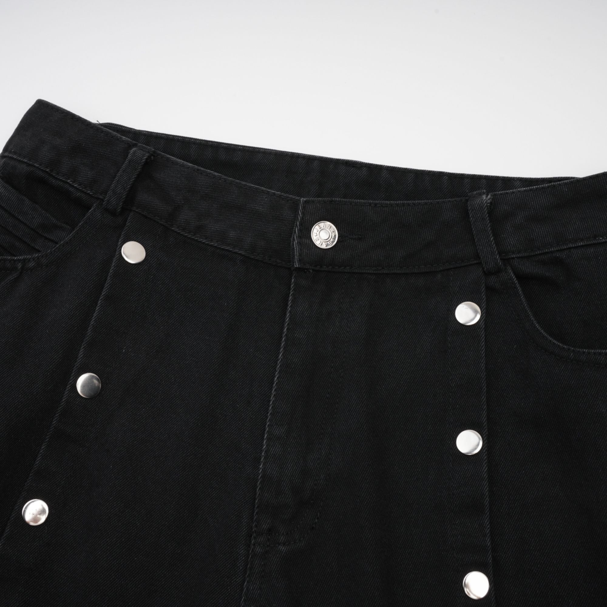 Janelle buttoned straight-leg jeans (US Only)