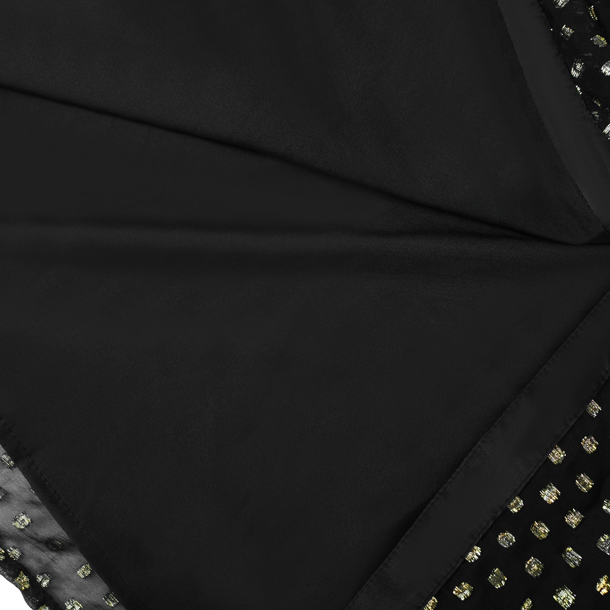Aloïse Black Polka Dot Pleated Midi Dress (Final Sale)
