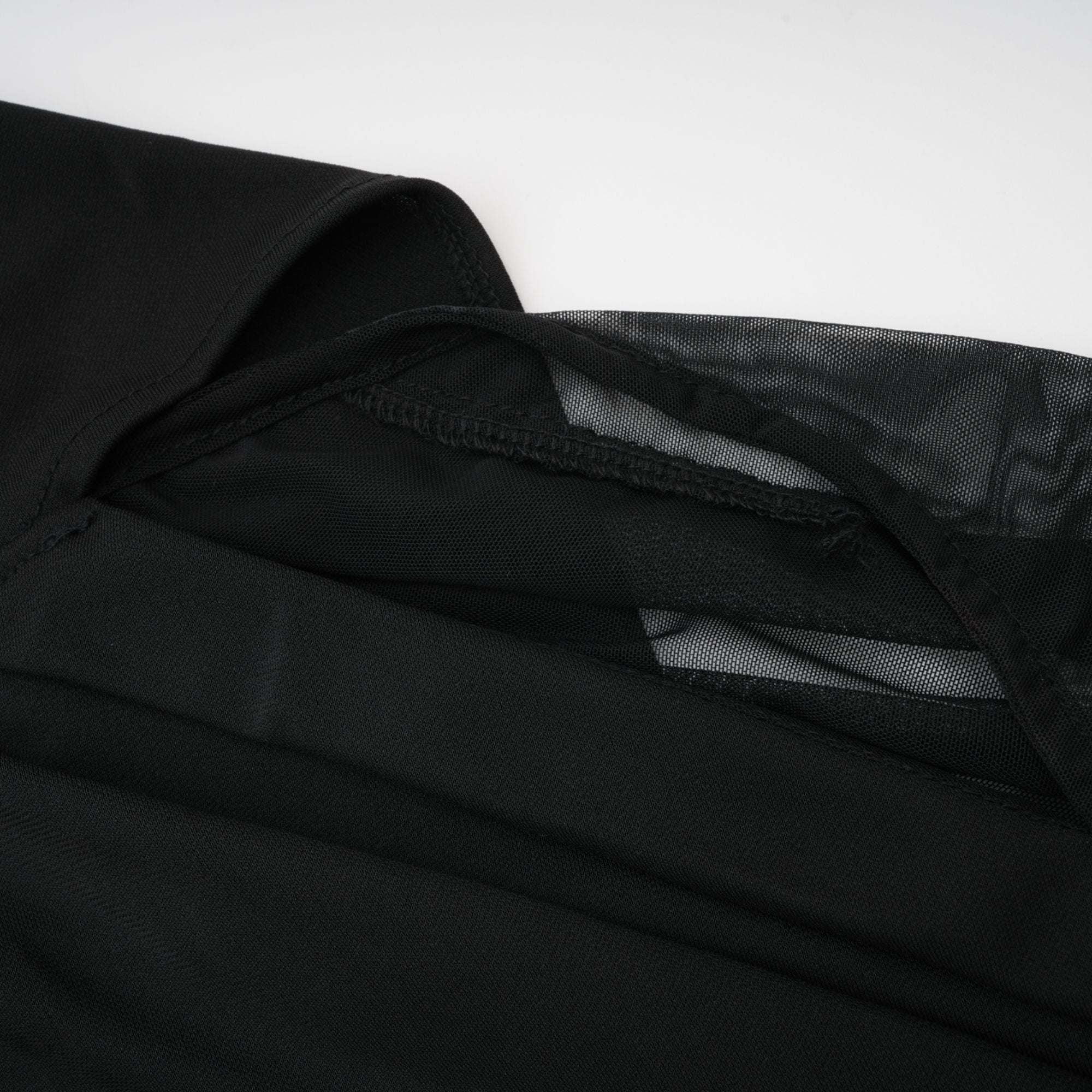 Clarisse semi-sheer ruched midi dress (Final Sale)