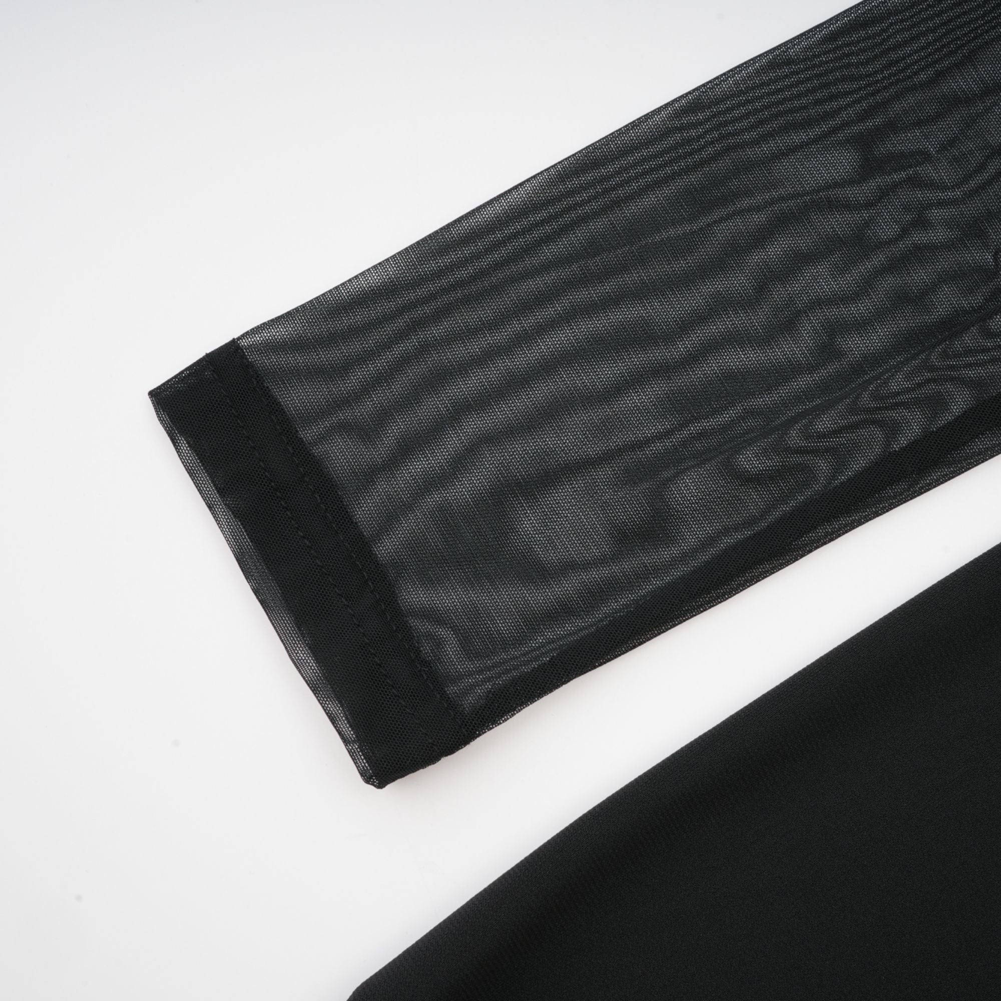 Clarisse semi-sheer ruched midi dress (Final Sale-US Only)