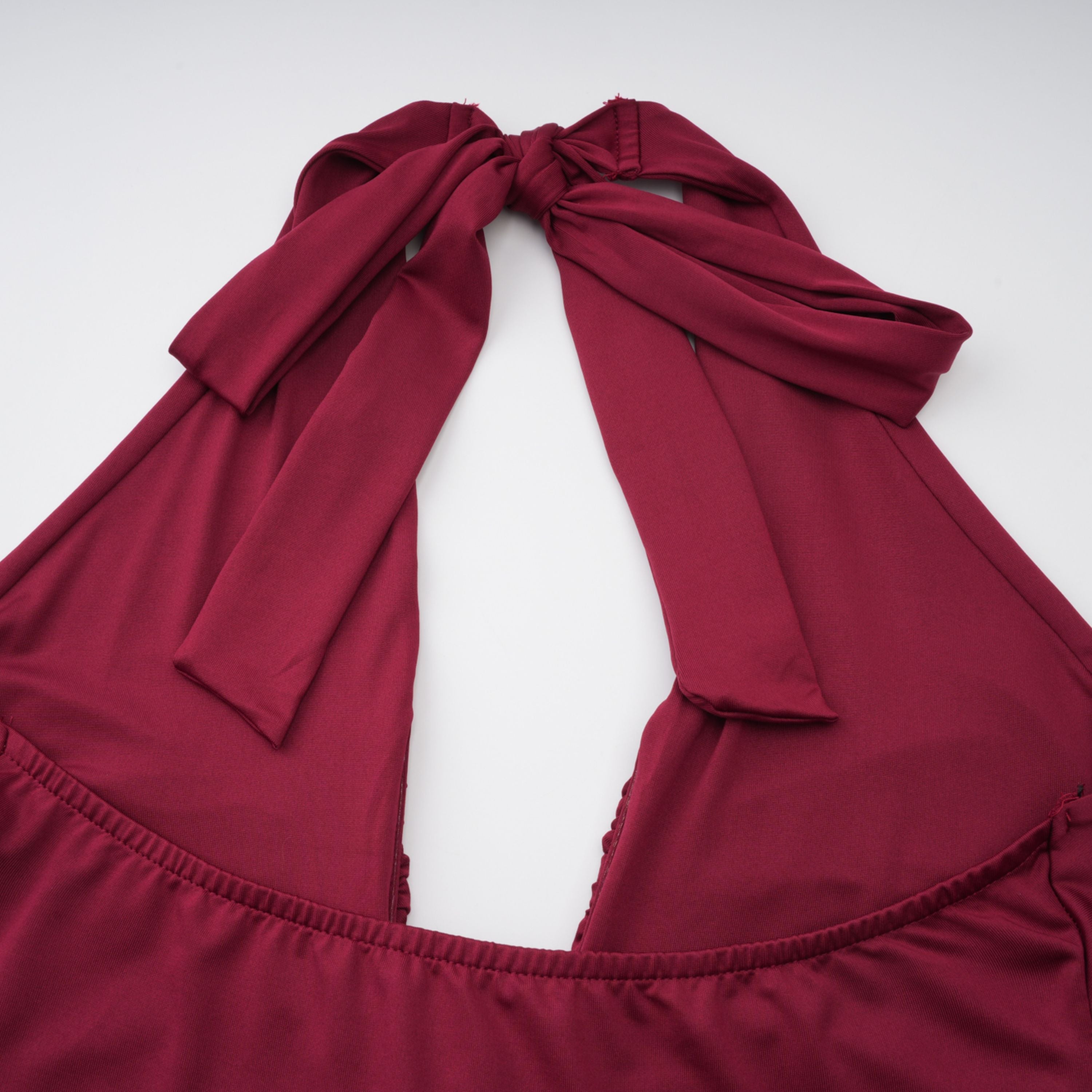 Aiglantine Halterneck Ruched Maxi Dress (Final Sale-US Only)