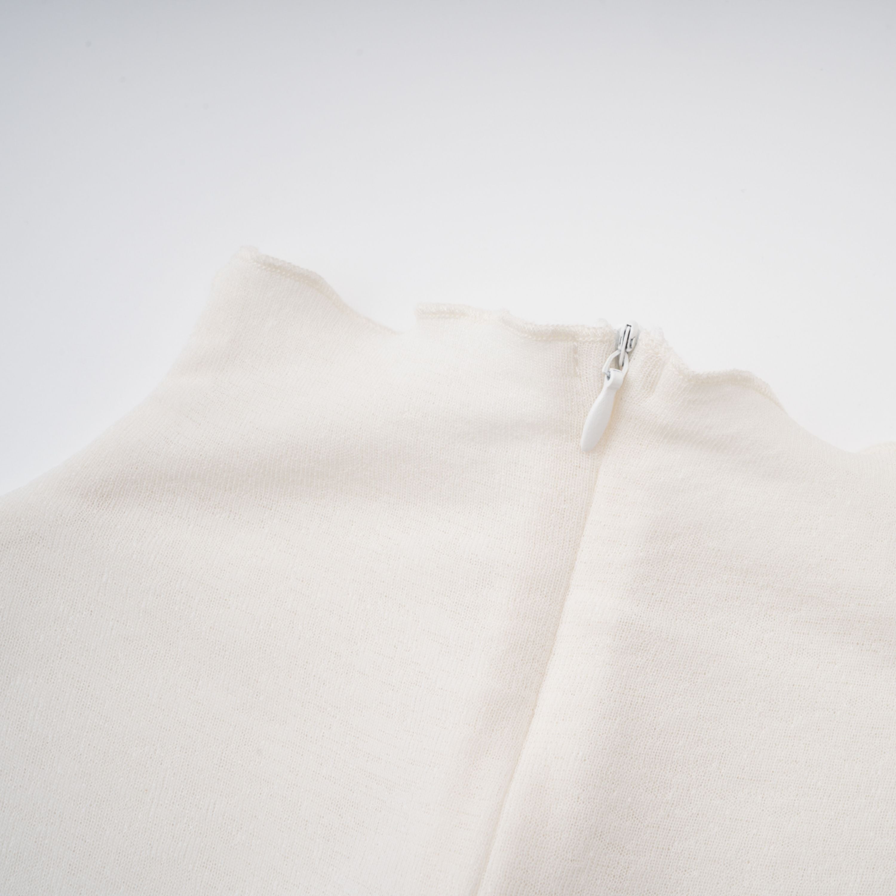 Lark White Tulle Panel Knit Midi Dress (Final Sale-US Only)