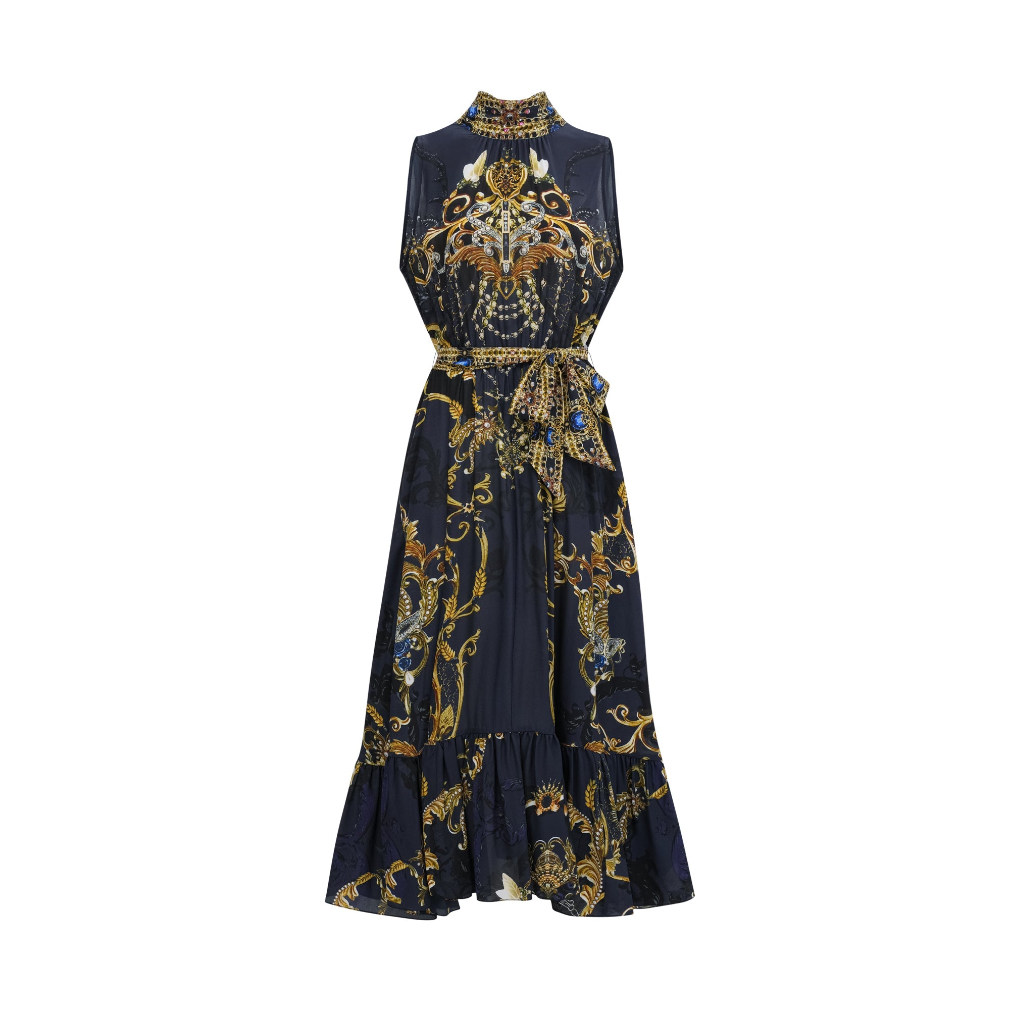 Lucena necktie sleeveless maxi dress (US Only)