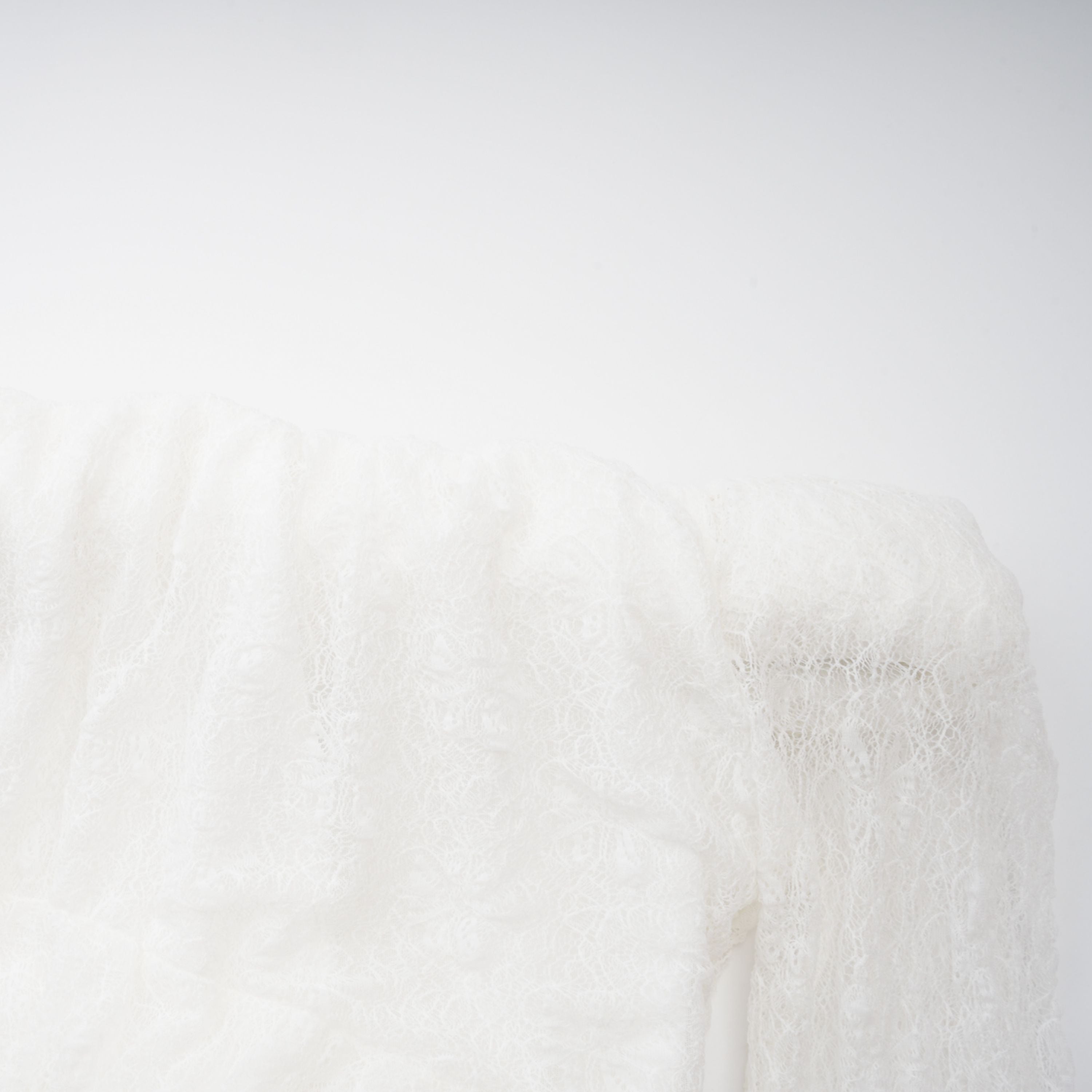 Étincelle White Ruched Lace Maxi Dress (Final Sale-US Only)