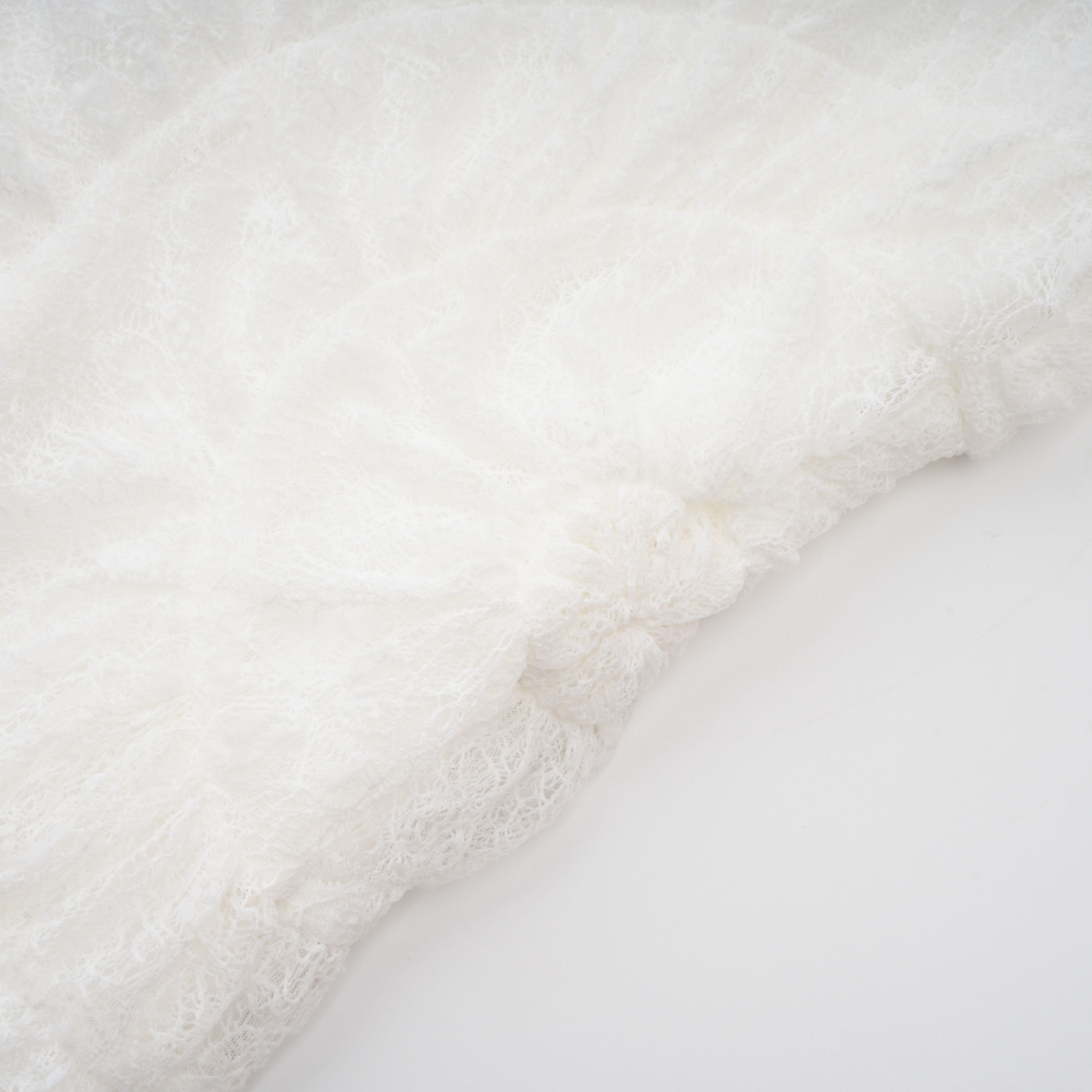 Étincelle White Ruched Lace Maxi Dress (Final Sale-US Only)