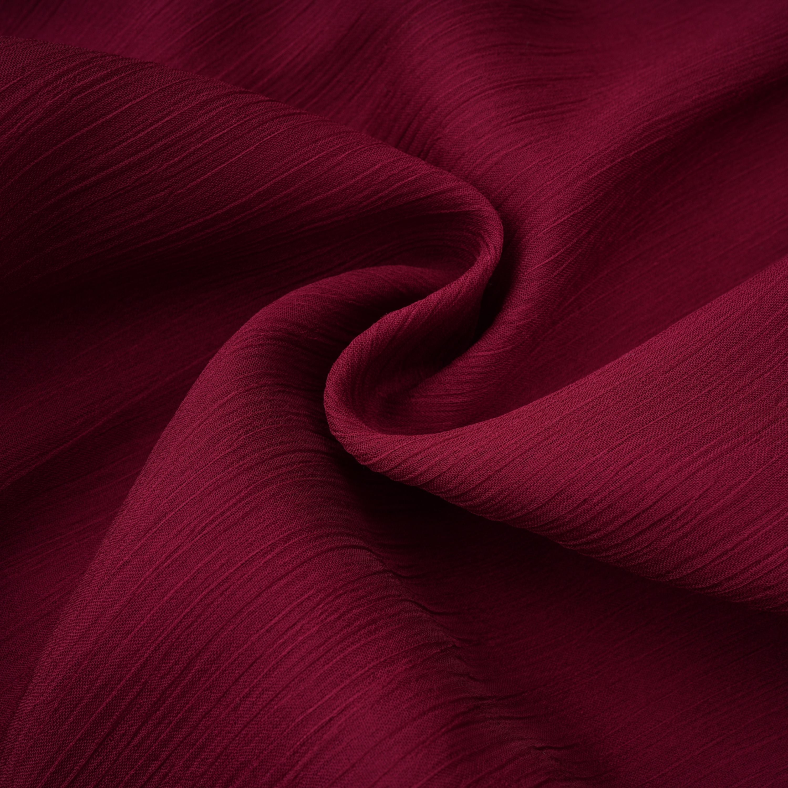 Éléna Burgundy Asymmetrical Ruffled Tulle Mini Dress (Final Sale-US Only)