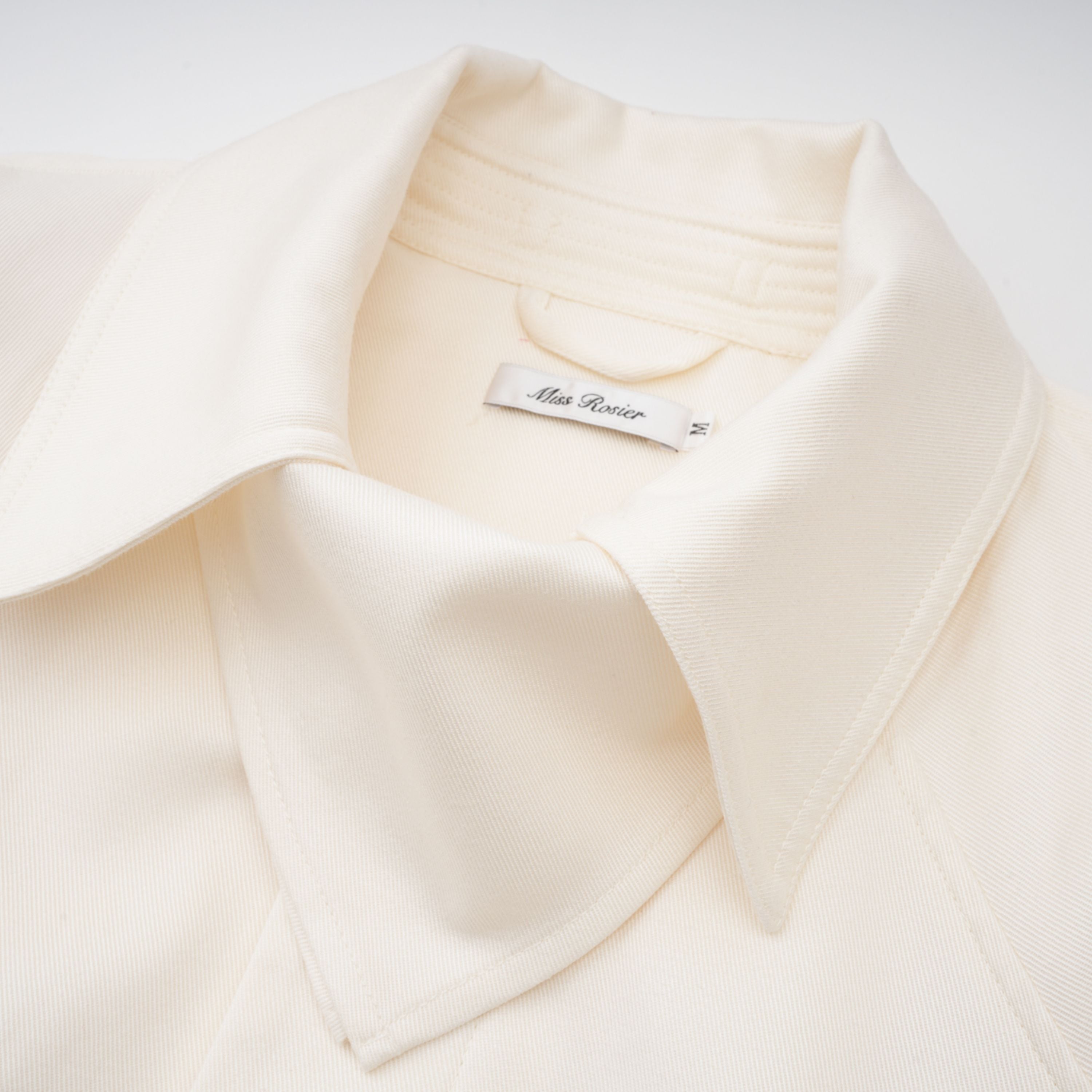 Ambre Cream White Belted Trench Coat