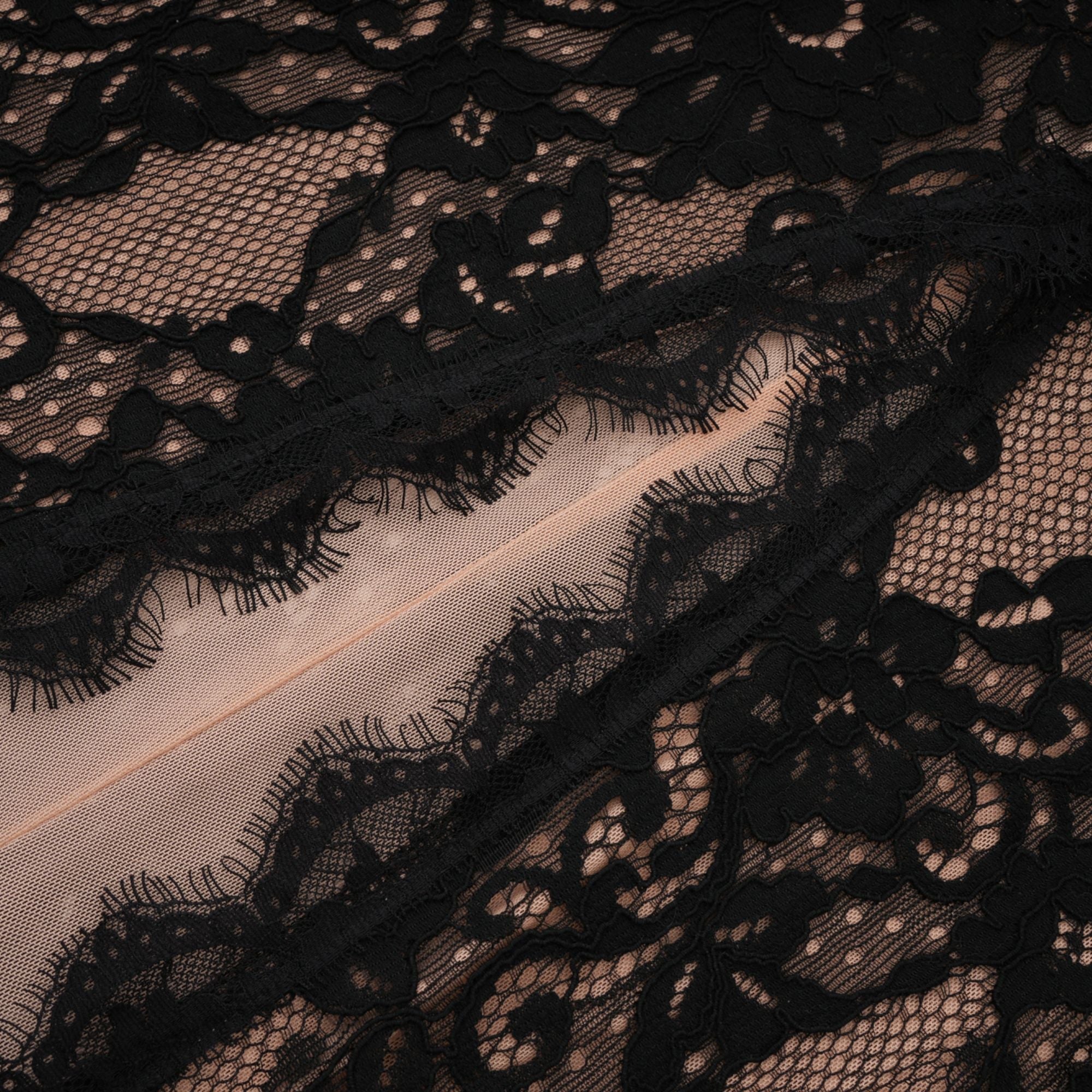 Kenza Black Cut Out Floral Lace Maxi Dress (Final Sale)