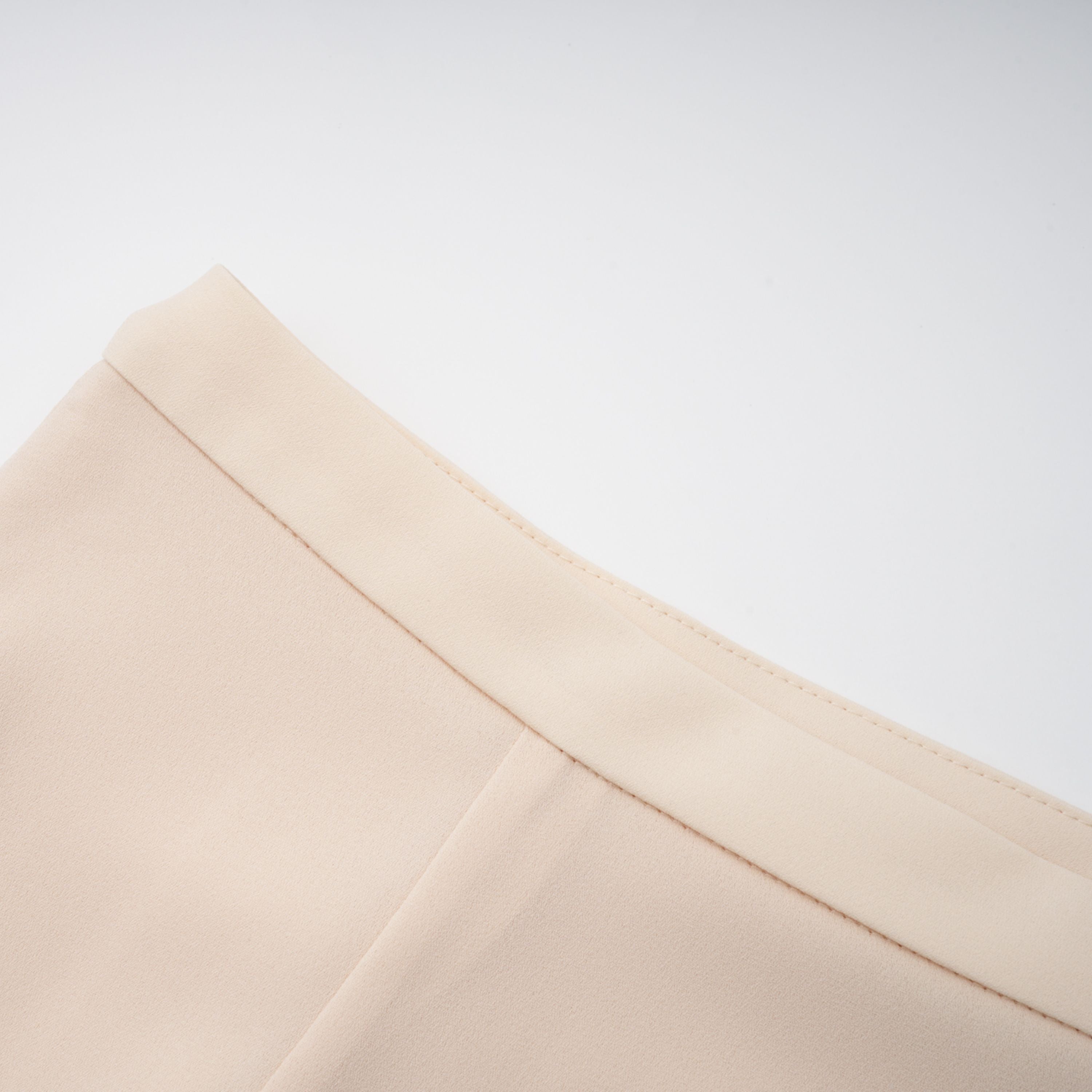 Zsófia Neutral Lace Panel Chiffon Top & Skirt Matching Set (Final Sale-US Only)