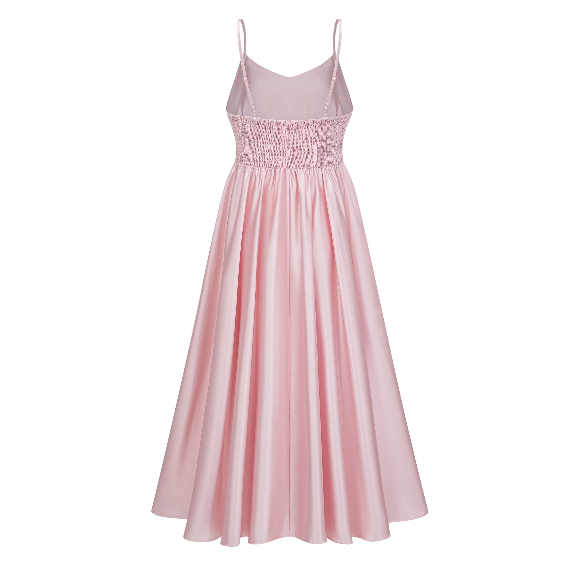 Fadila Pink Semi-Sheer Blouse & Dress Set