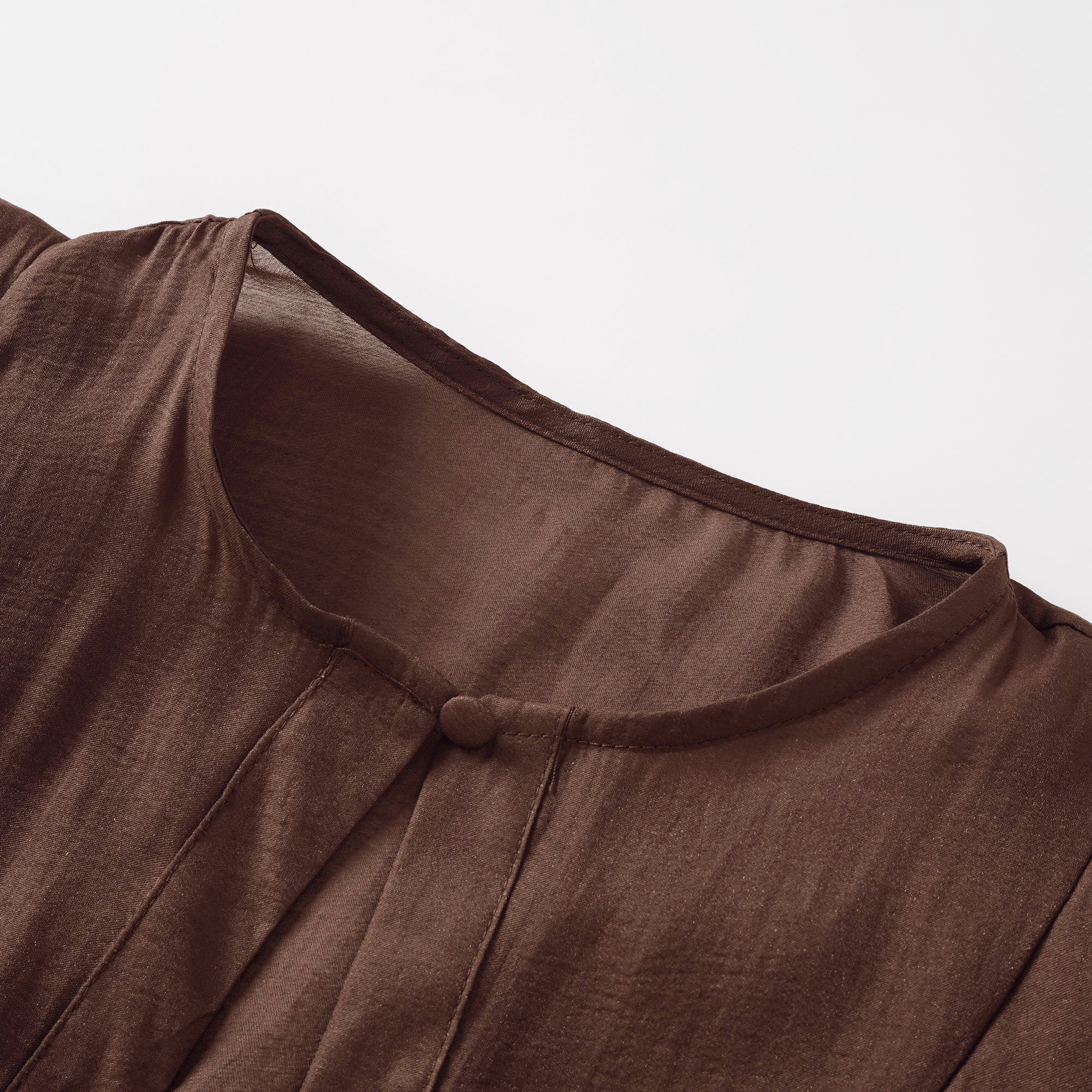 Annabelle Brown Cutout Ruffled Mini Dress (Final Sale-US Only)