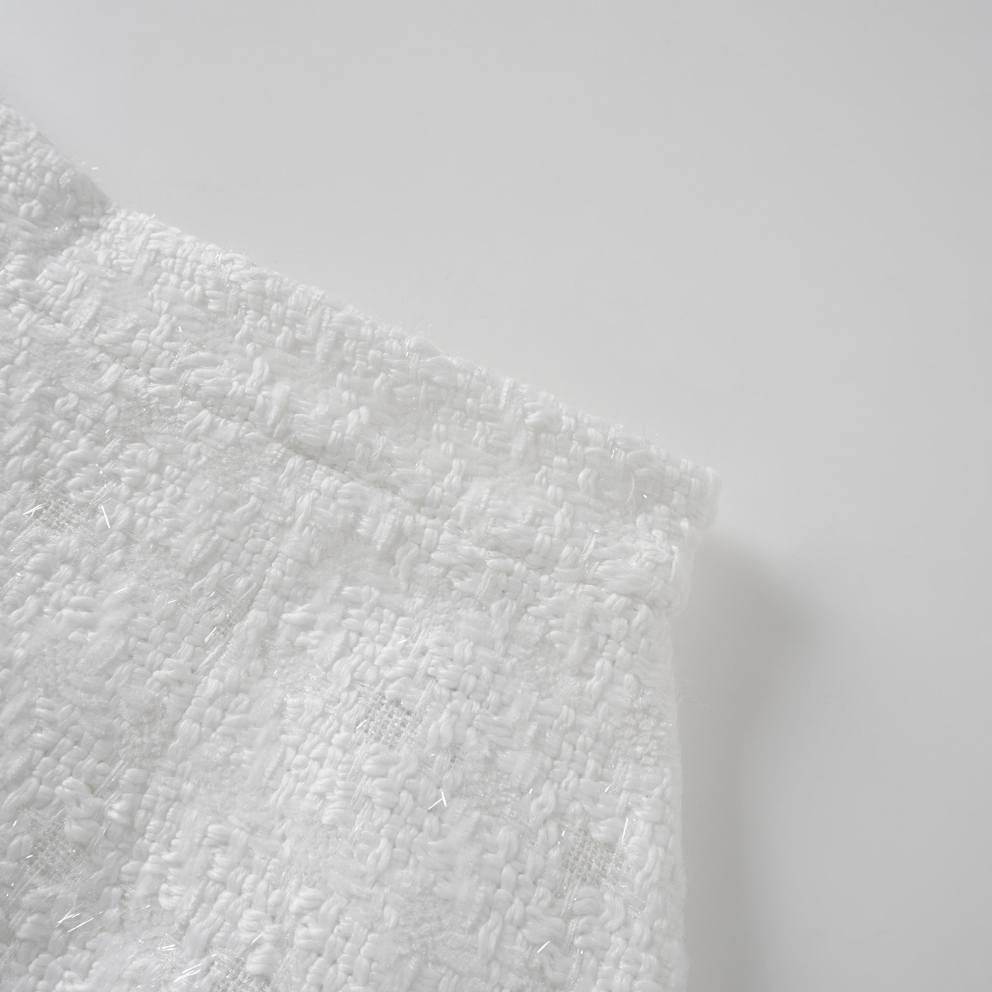 Séraphine White Frayed Tweed Jacket & Shorts Set