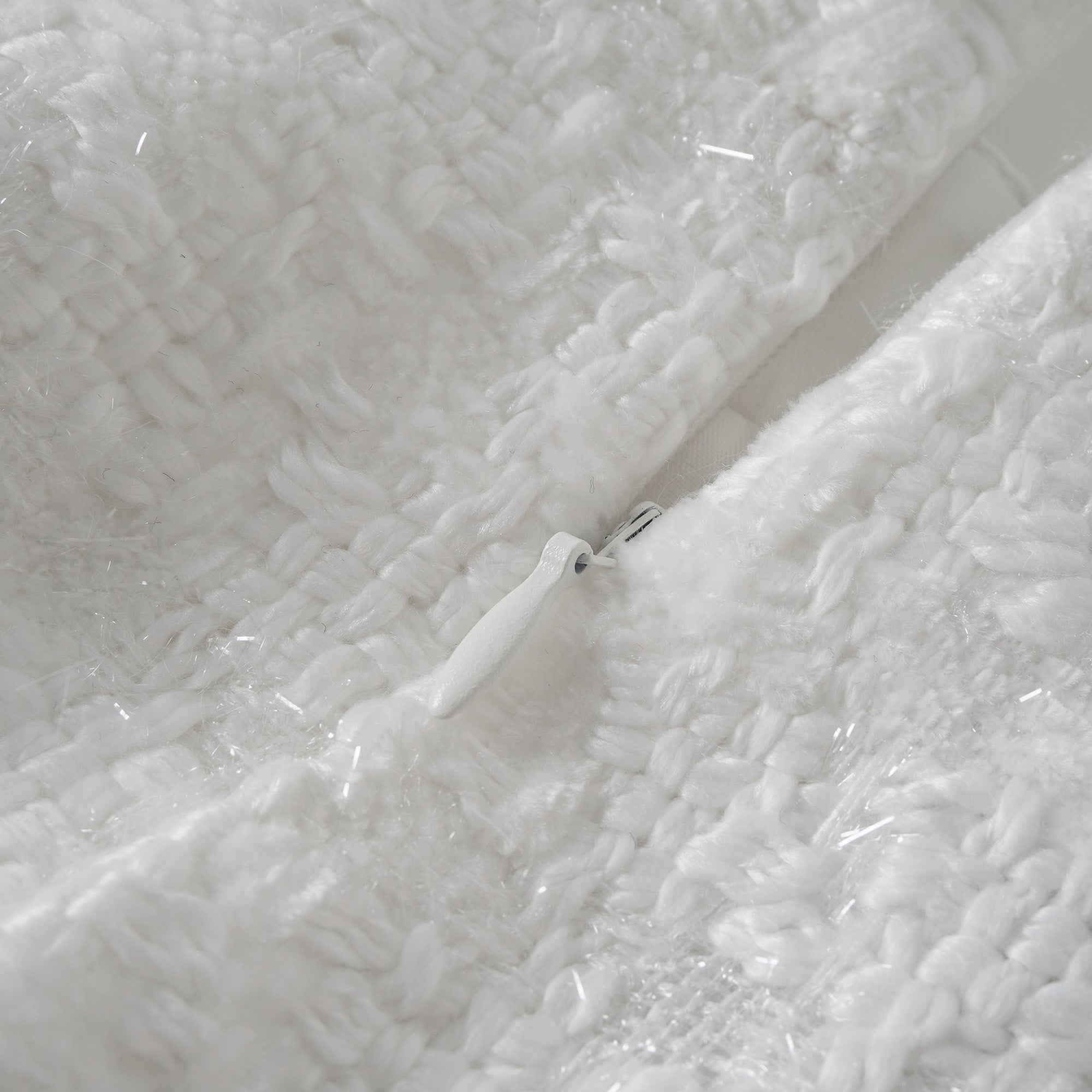 Séraphine White Frayed Tweed Jacket & Shorts Set