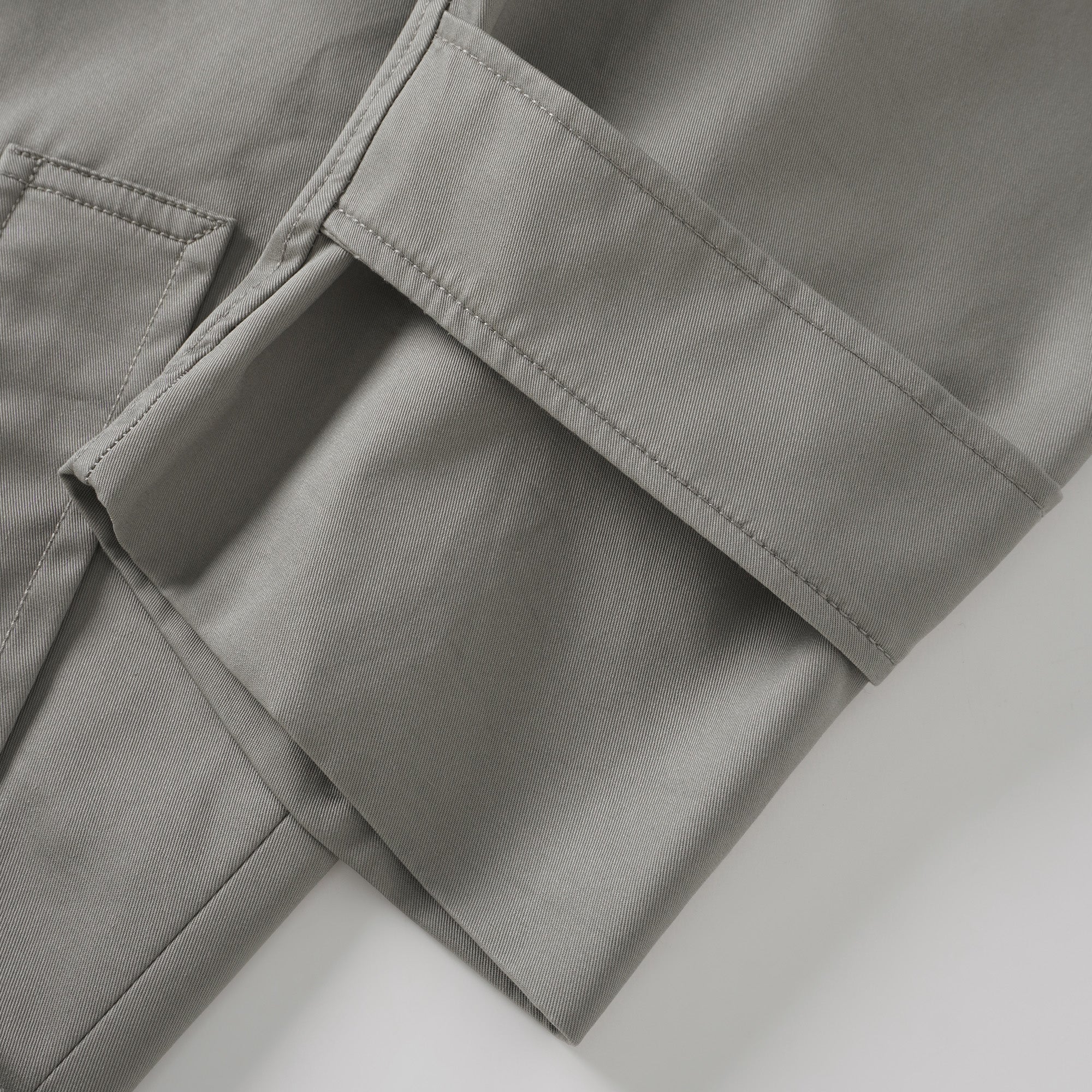 Mavis Grey Double-Breasted Belted Trench Coat  (Final Sale-US Only)