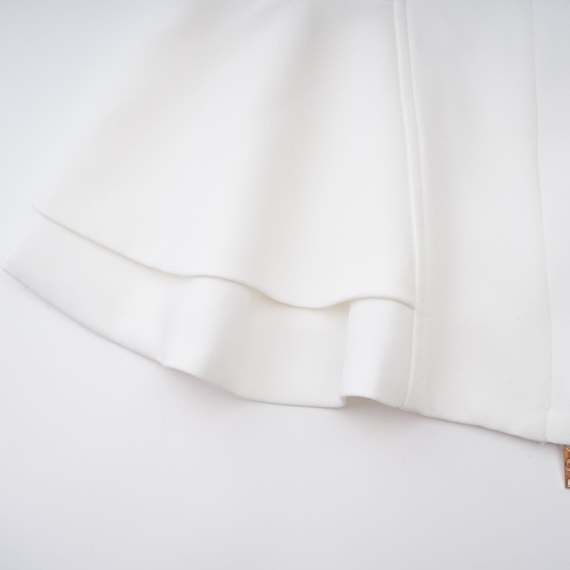 Gwenaëlle White Peplum Waist Blouse (Final Sale-US Only)
