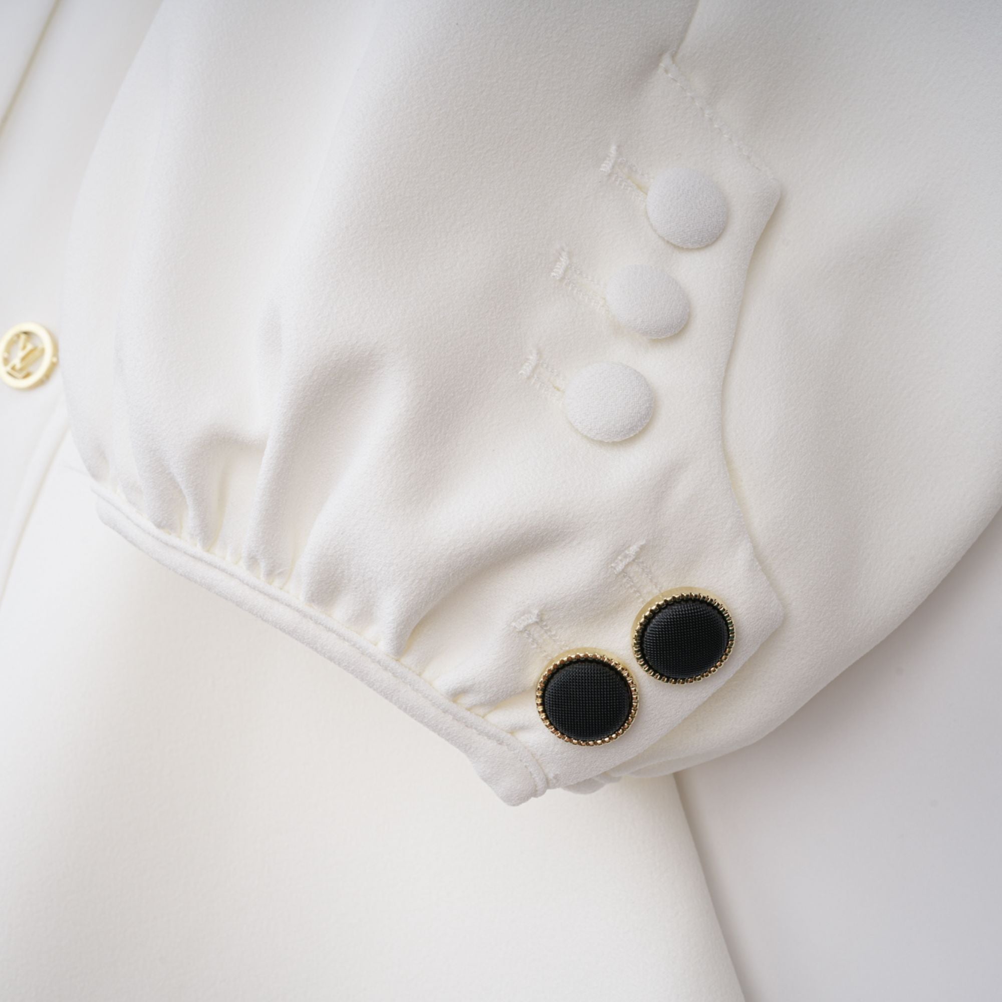 Gwenaëlle White Peplum Waist Blouse