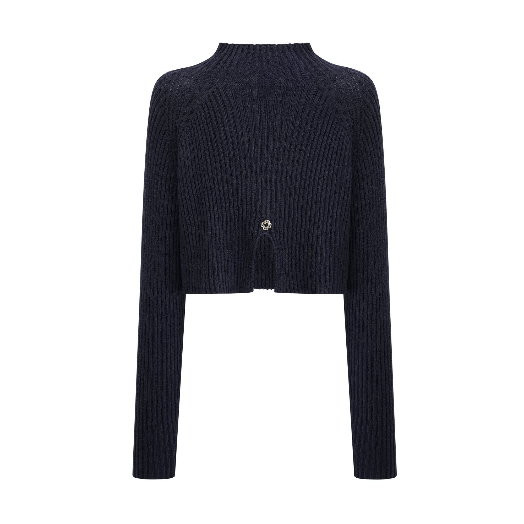 Clarisse dark-blue knitted top & dress matching set (Final Sale-US Only)
