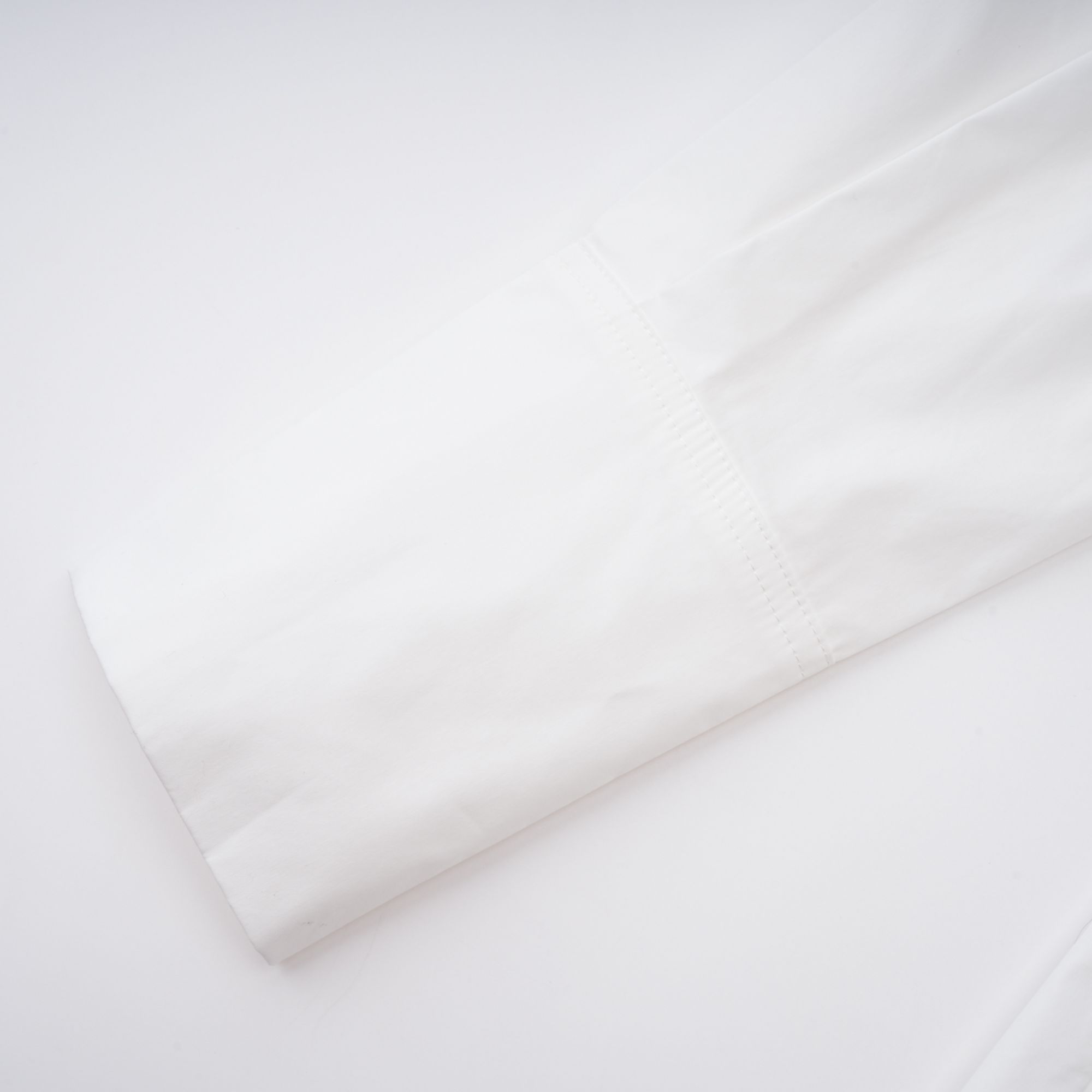 Fernande White Rhinestone Mesh Panel Shirt