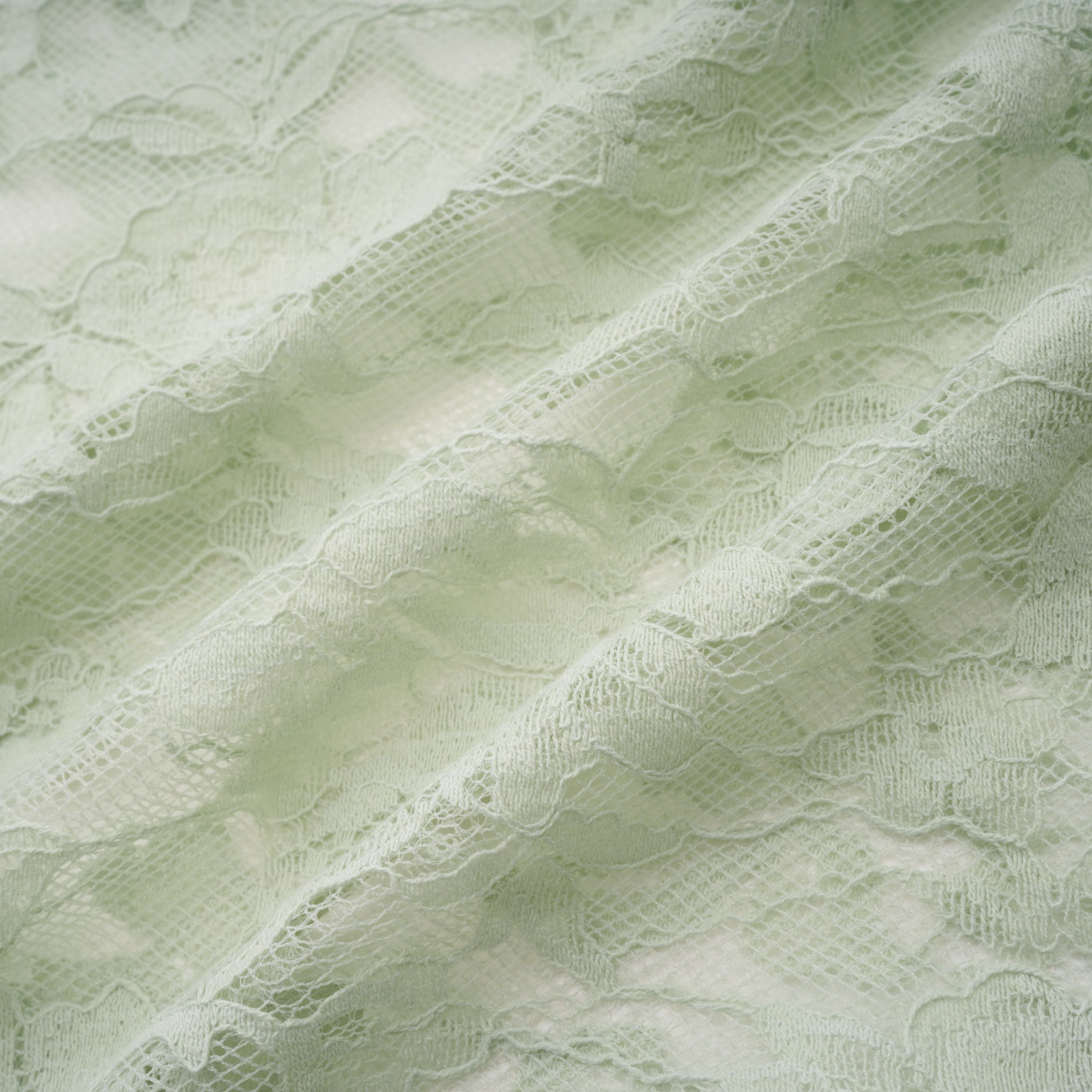 Alexis Sage Green Semi-Sheer Floral Lace Mini Dress