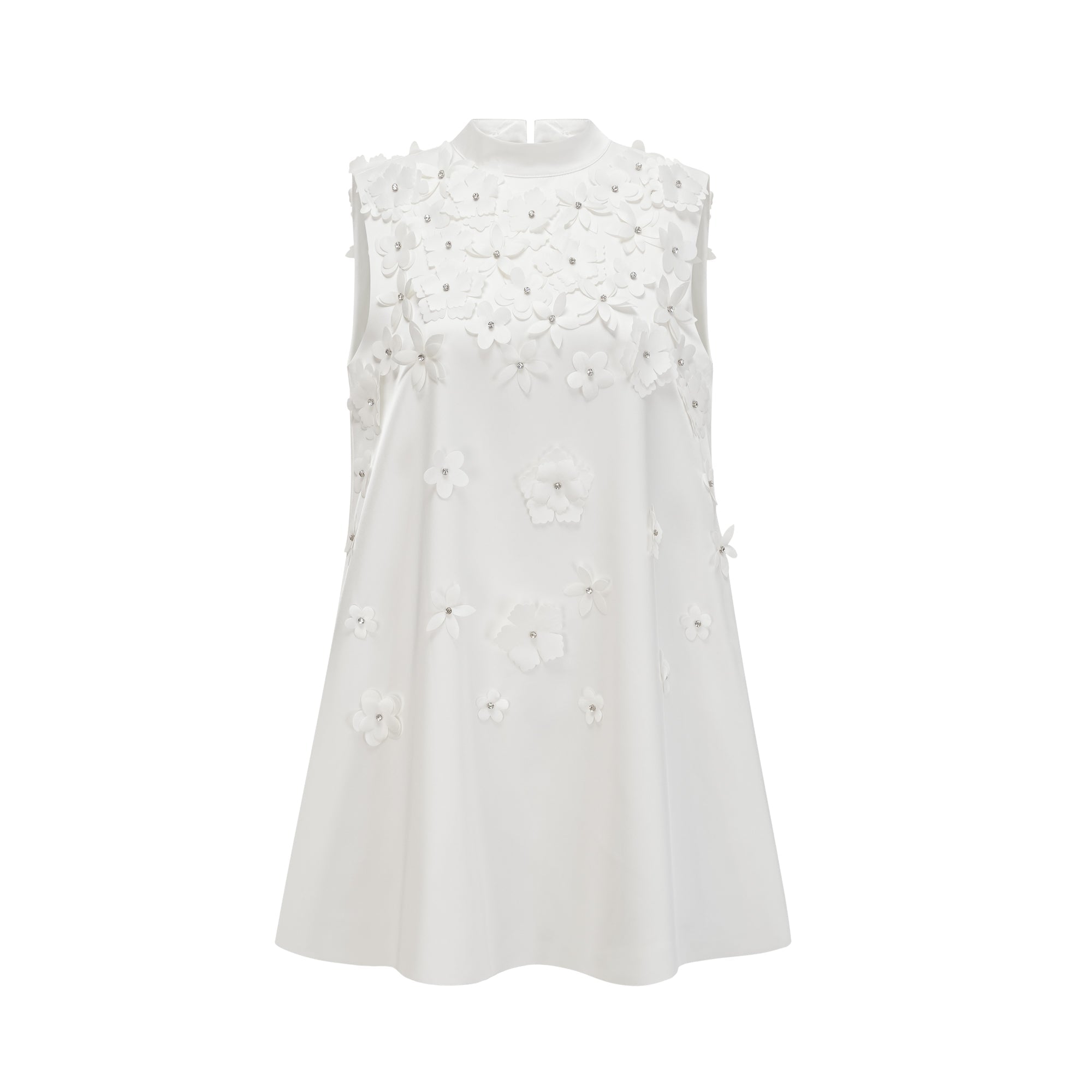 Genevieve faux-flower mini dress (Final Sale-US Only)