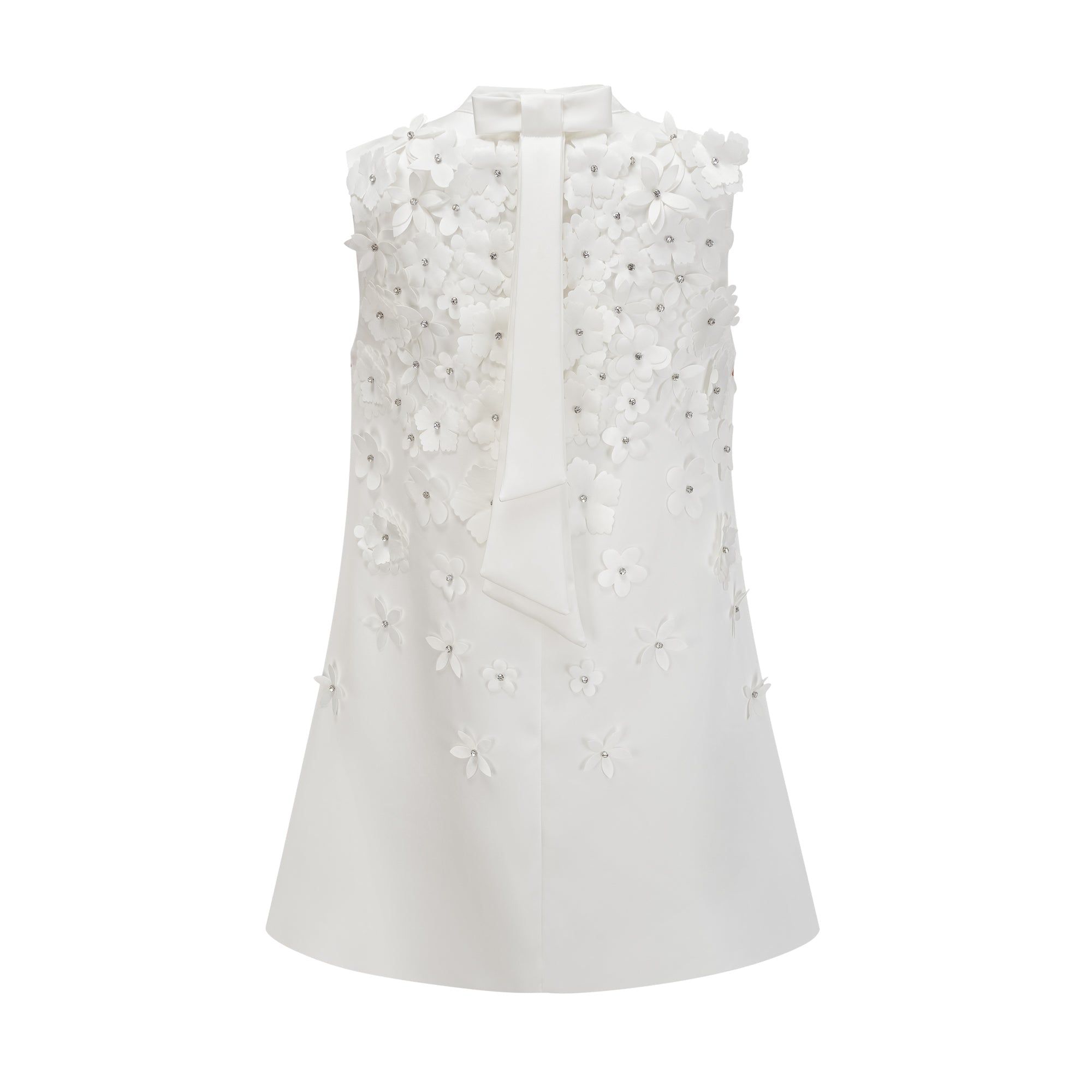 Genevieve faux-flower mini dress (Final Sale-US Only)