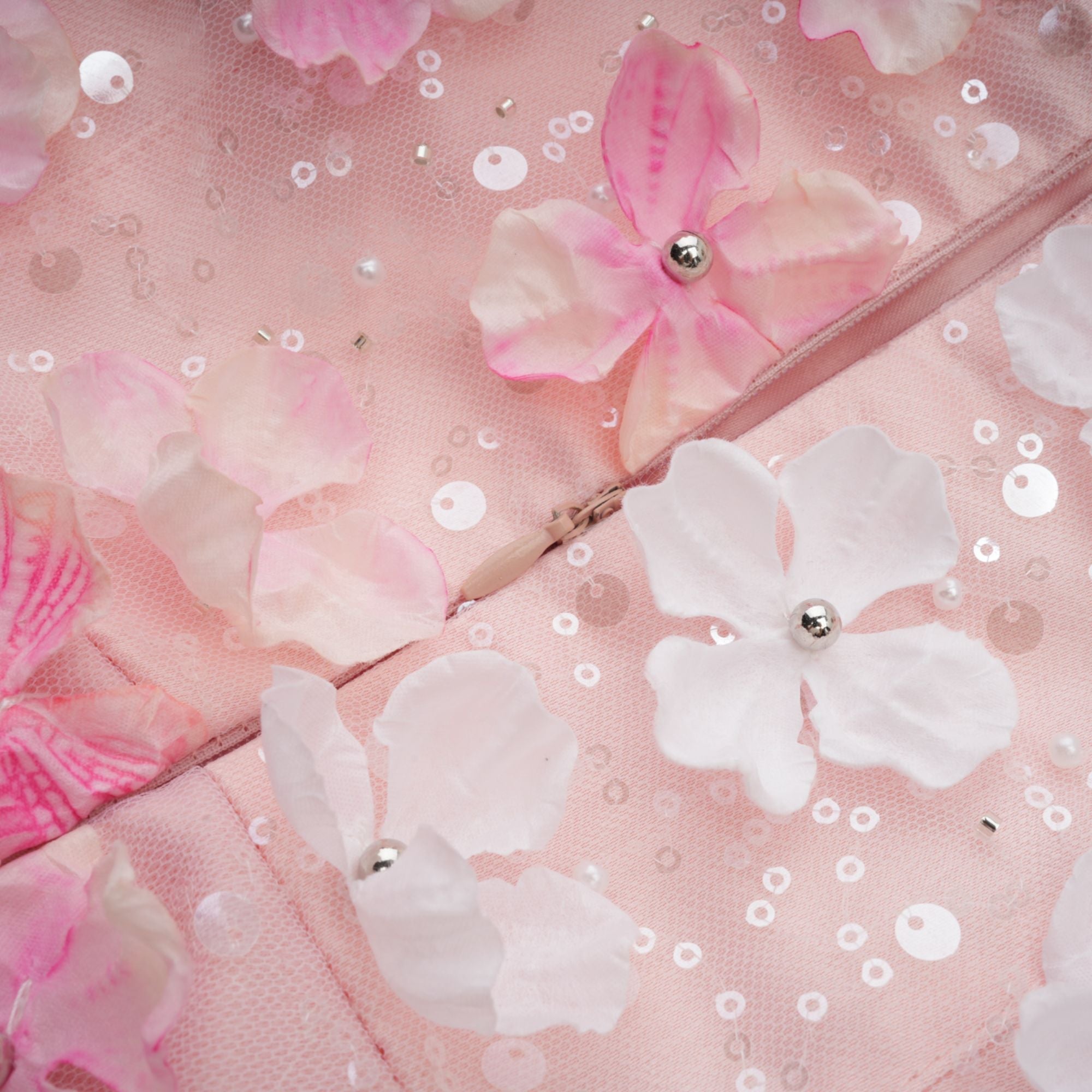 Lilou 3d-petal puffy mini dress (Final Sale-US Only)