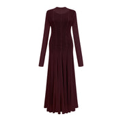 Athena wavy-pattern lace maxi dress in Red (Final Sale-US Only)