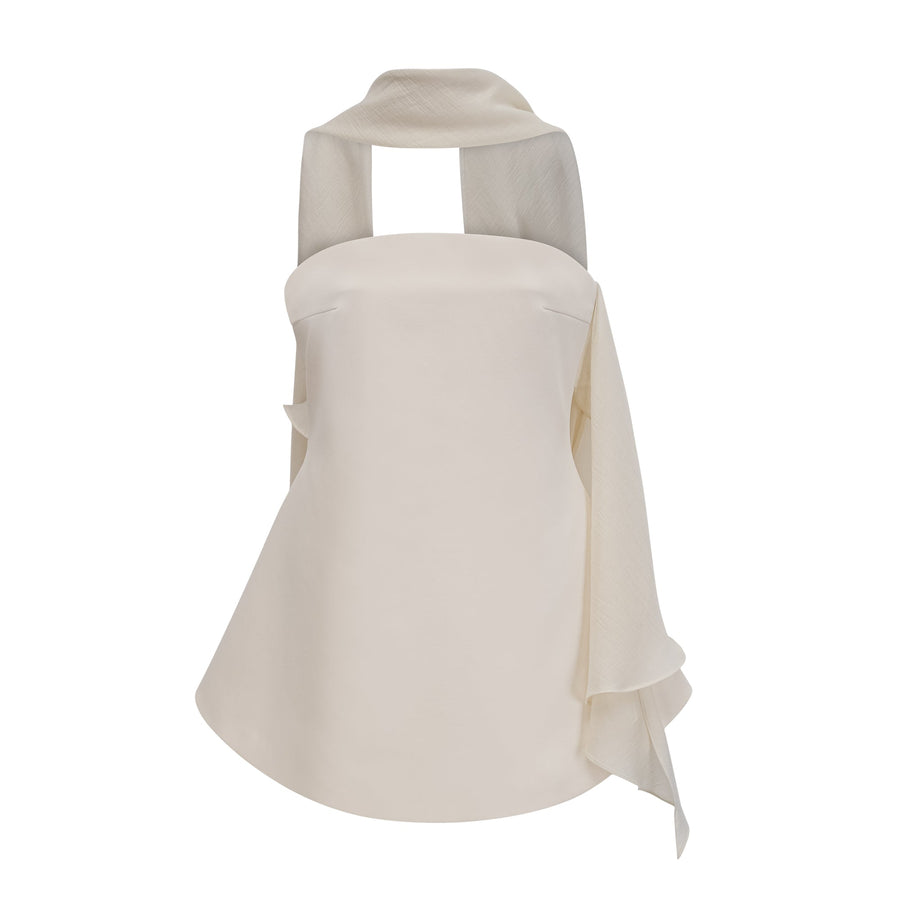 Danaé ribbon-design flared mini dress
