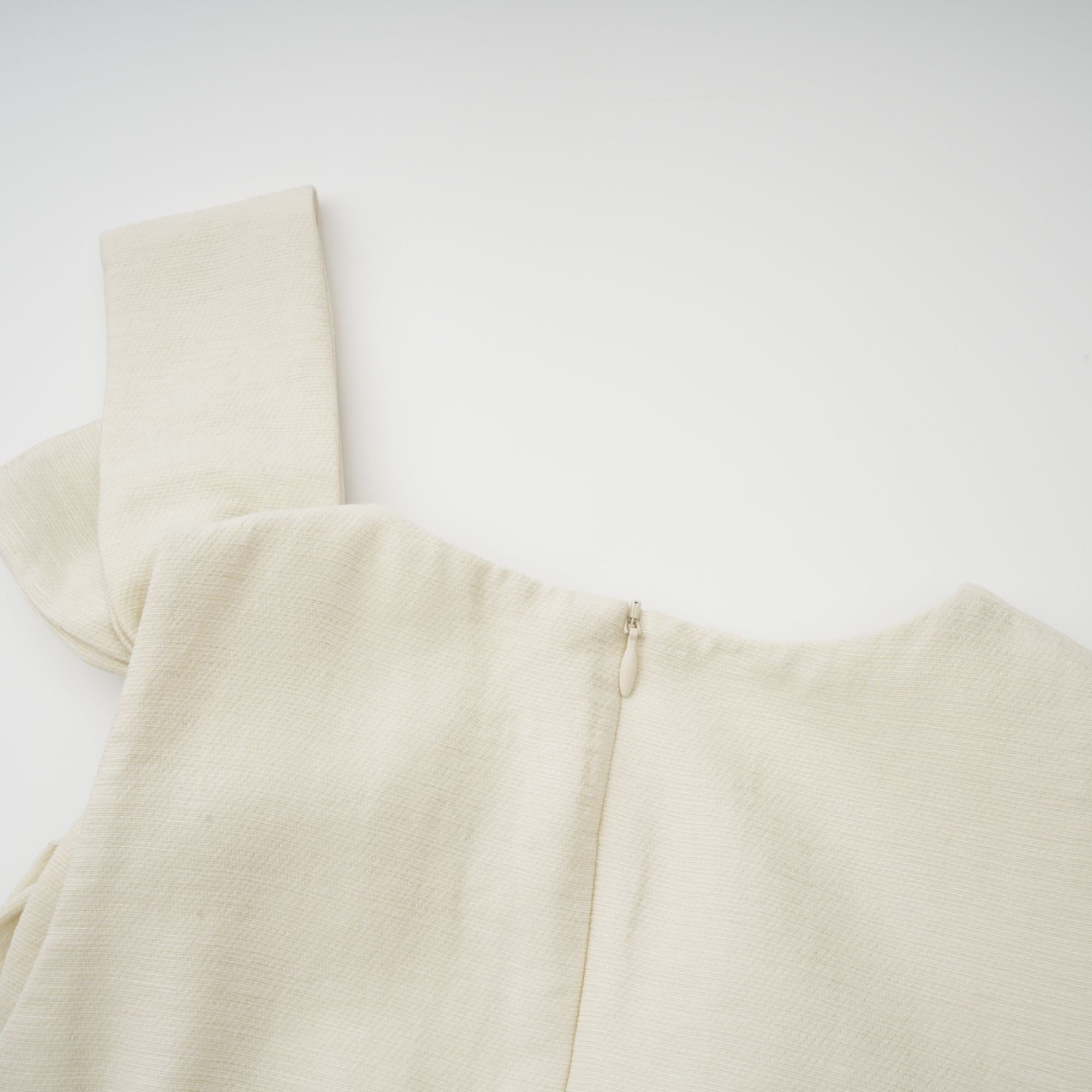 Thérèse bowknot tulle-panelling midi dress in White