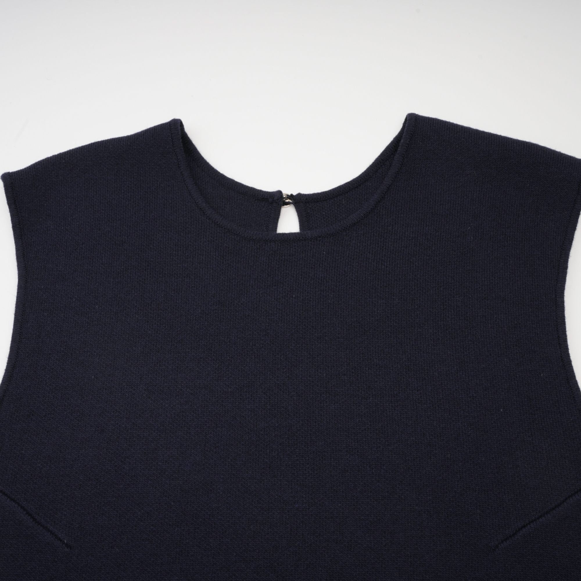 Clarisse dark-blue knitted top & dress matching set (Final Sale-US Only)