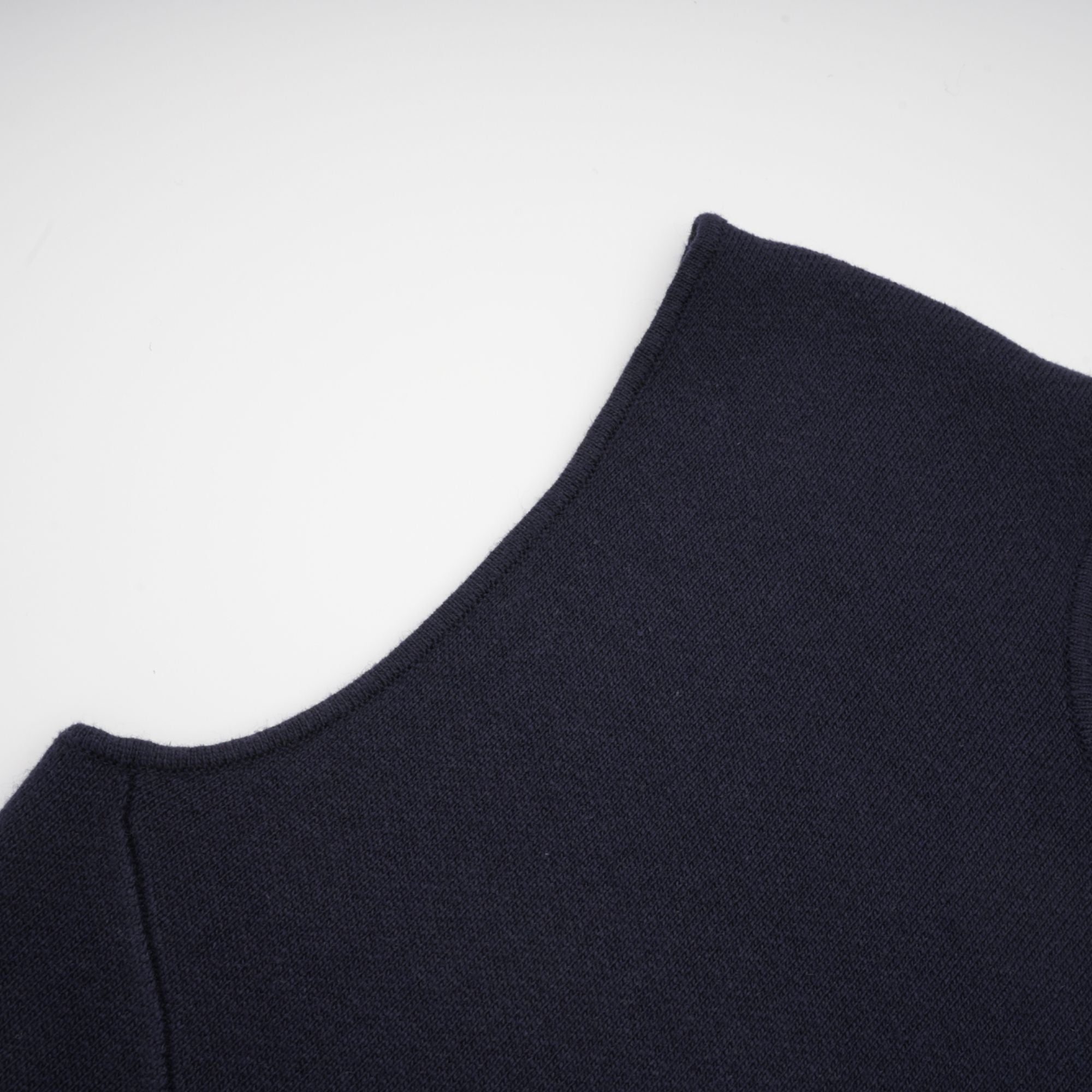 Clarisse dark-blue knitted top & dress matching set (Final Sale-US Only)