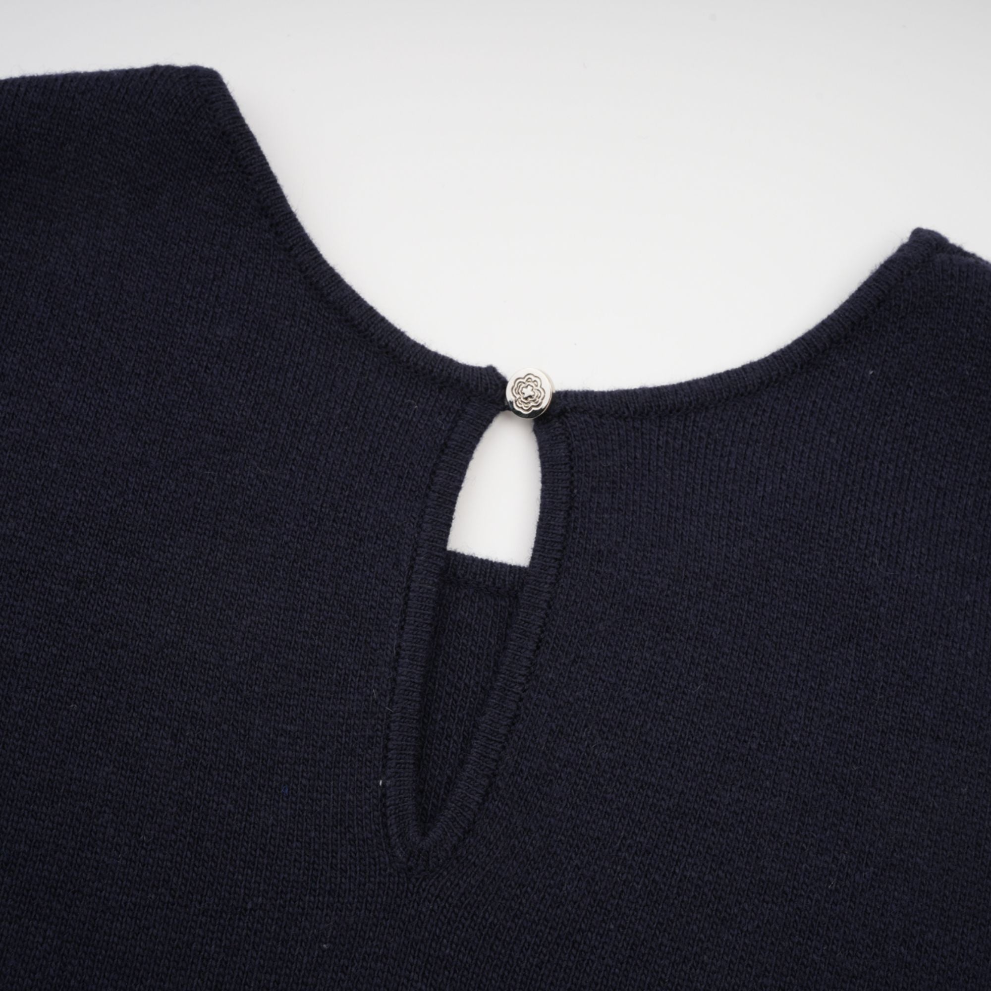 Clarisse dark-blue knitted top & dress matching set (Final Sale-US Only)