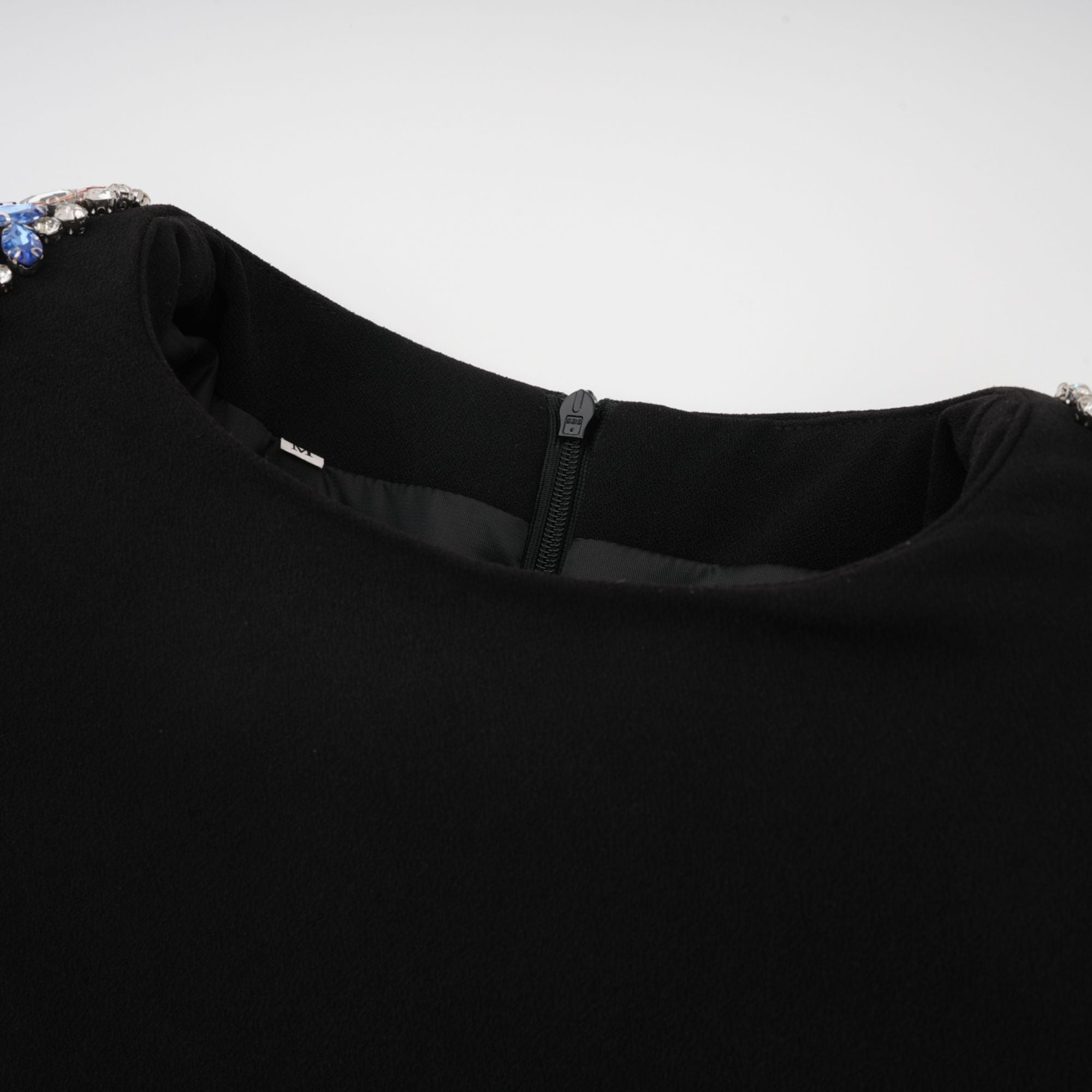 Maëlys black crystal-embellished midi dress (Final Sale)