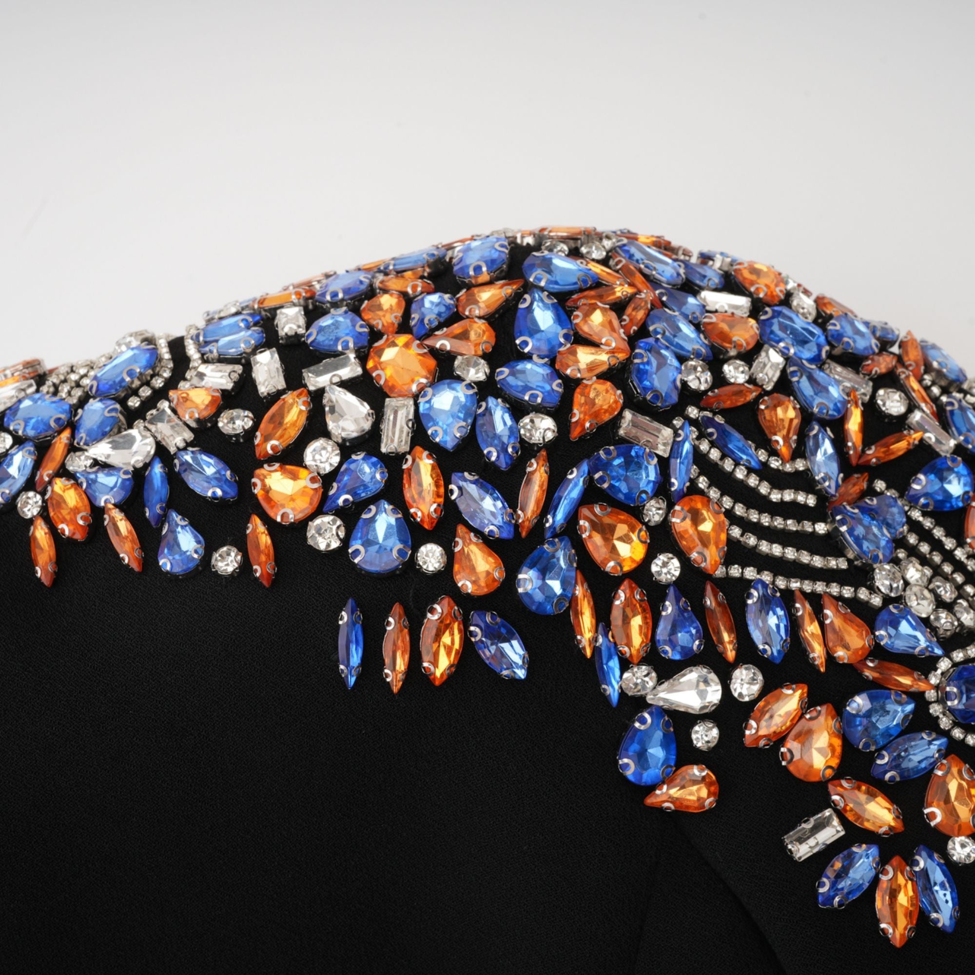 Maëlys black crystal-embellished midi dress (Final Sale)