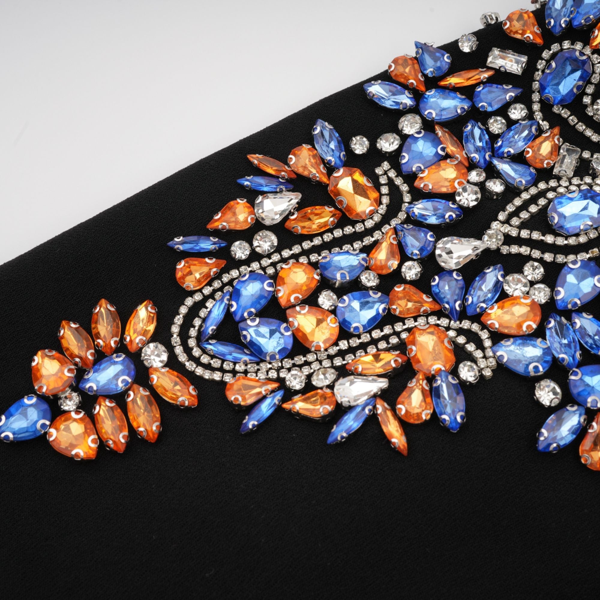 Maëlys black crystal-embellished midi dress (Final Sale)